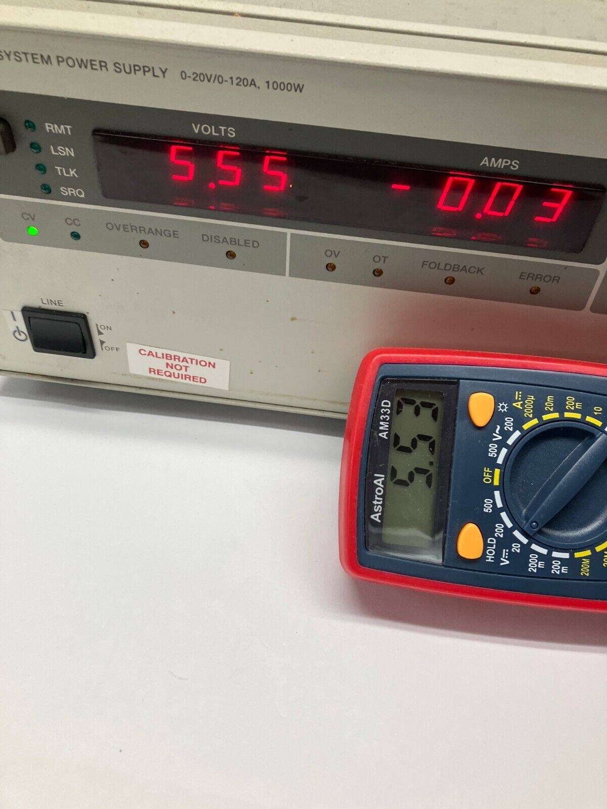 Agilent 6031A System Power Supply 0-20V/0-120A, 1000W - Maverick Industrial Sales
