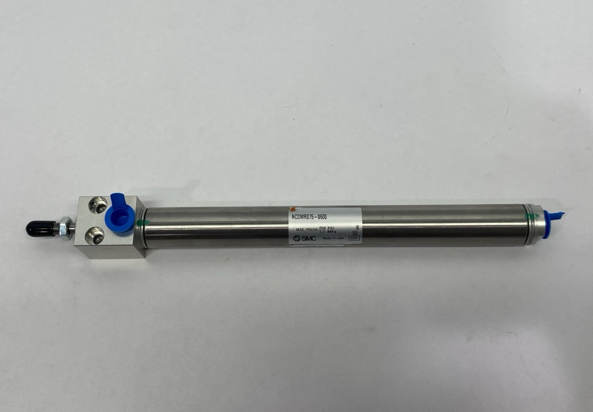 SMC NCDMR075-0600 Direct Block Mount Pneumatic Cylinder, Round Body - Maverick Industrial Sales
