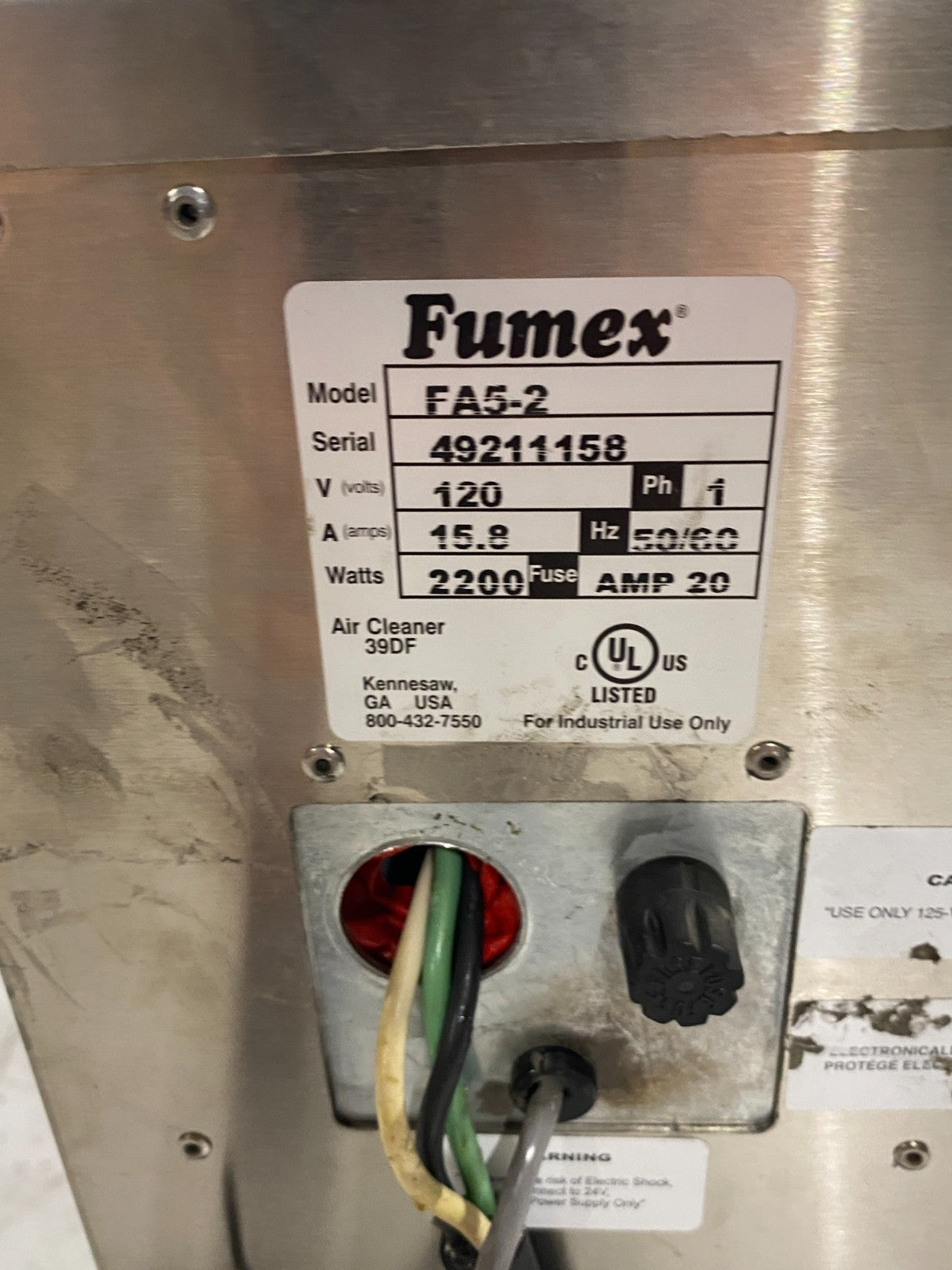 Fumex FA5-2 Air Filtration Fume Extractor Unit - Maverick Industrial Sales