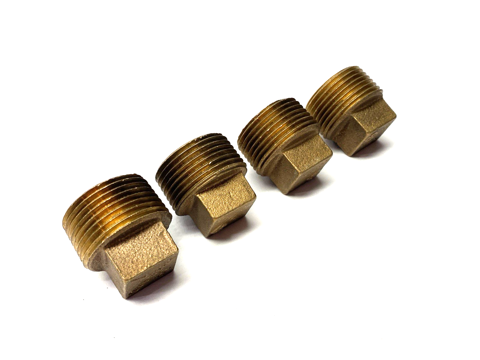N/A | Siam Fittings SA Brass Pipe Plug 1" Male Thread Square Head LOT OF 4 - New – Open box - Maverick Industrial Sales