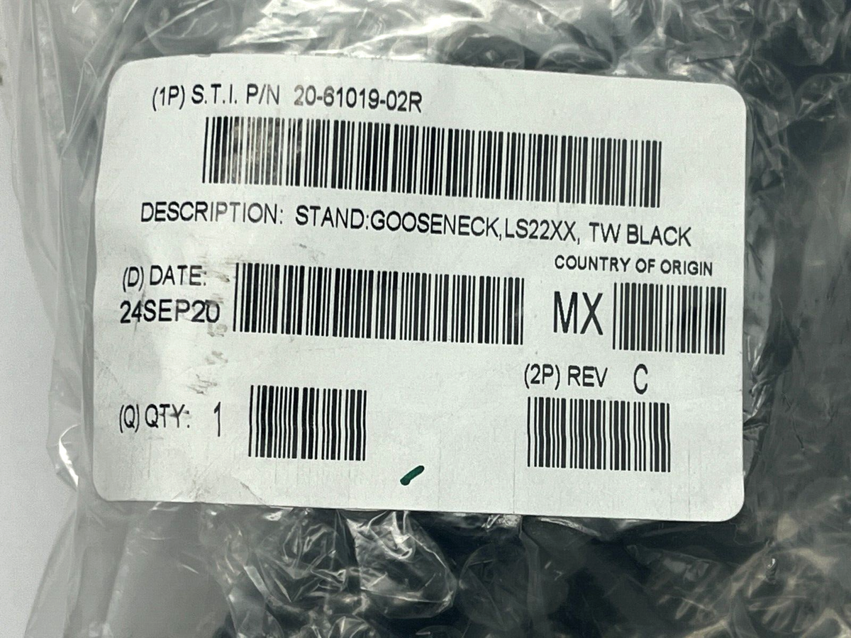 20-61019-02R | Zebra Symbol Gooseneck Stand Holder for LS22 Scanners - New - Maverick Industrial Sales