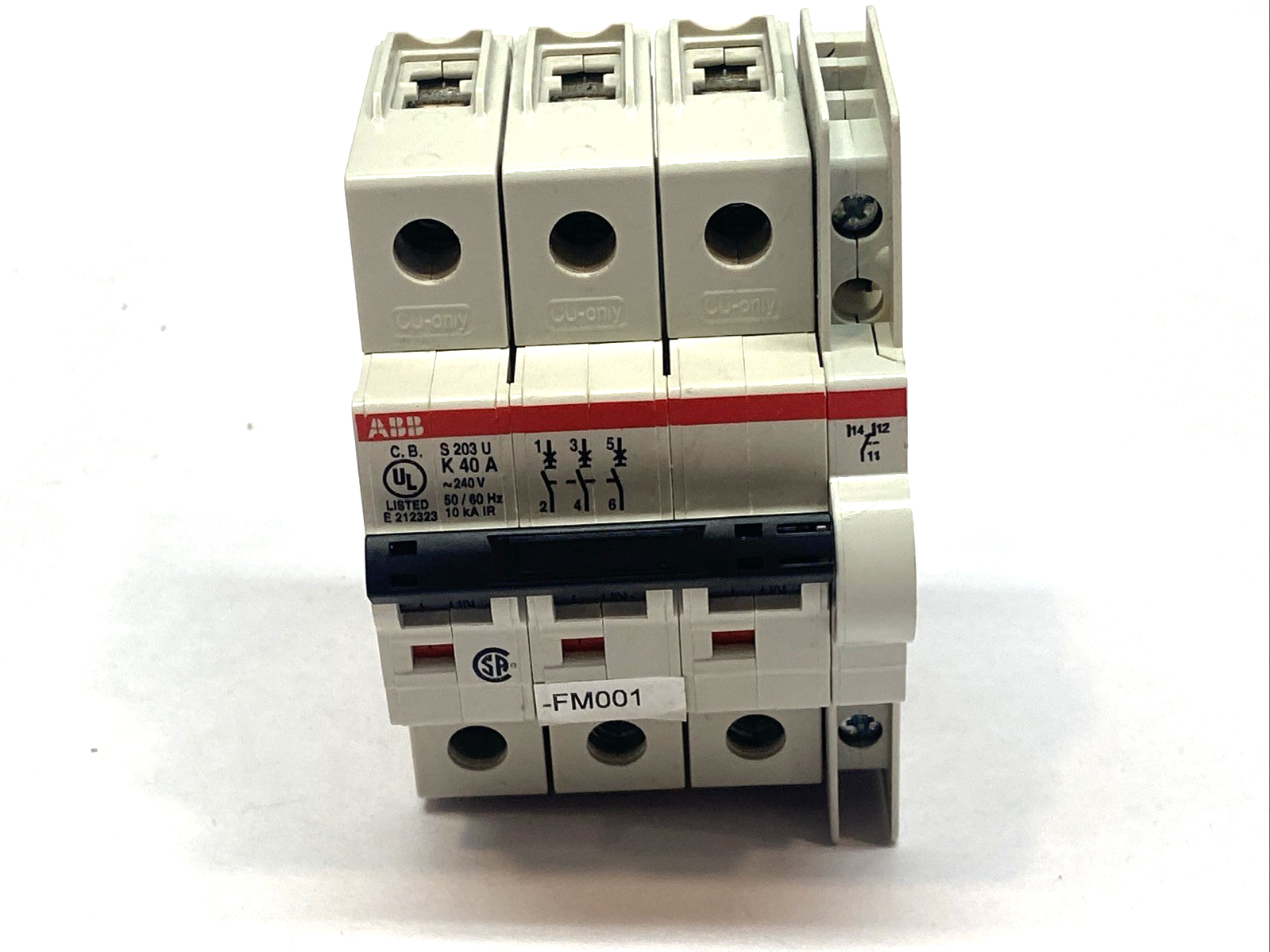ABB S203U-K40A Circuit Breaker 3-Pole 240V 50/60HZ - Maverick Industrial Sales