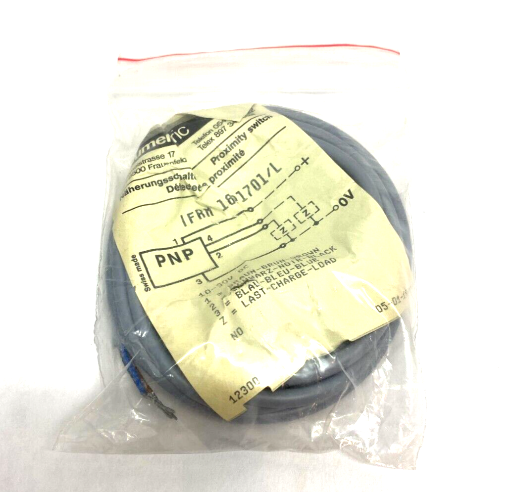 Baumer Electric IFRM 18P1701/L Inductive Proximity Sensor 8mm Sensing Distance - Maverick Industrial Sales