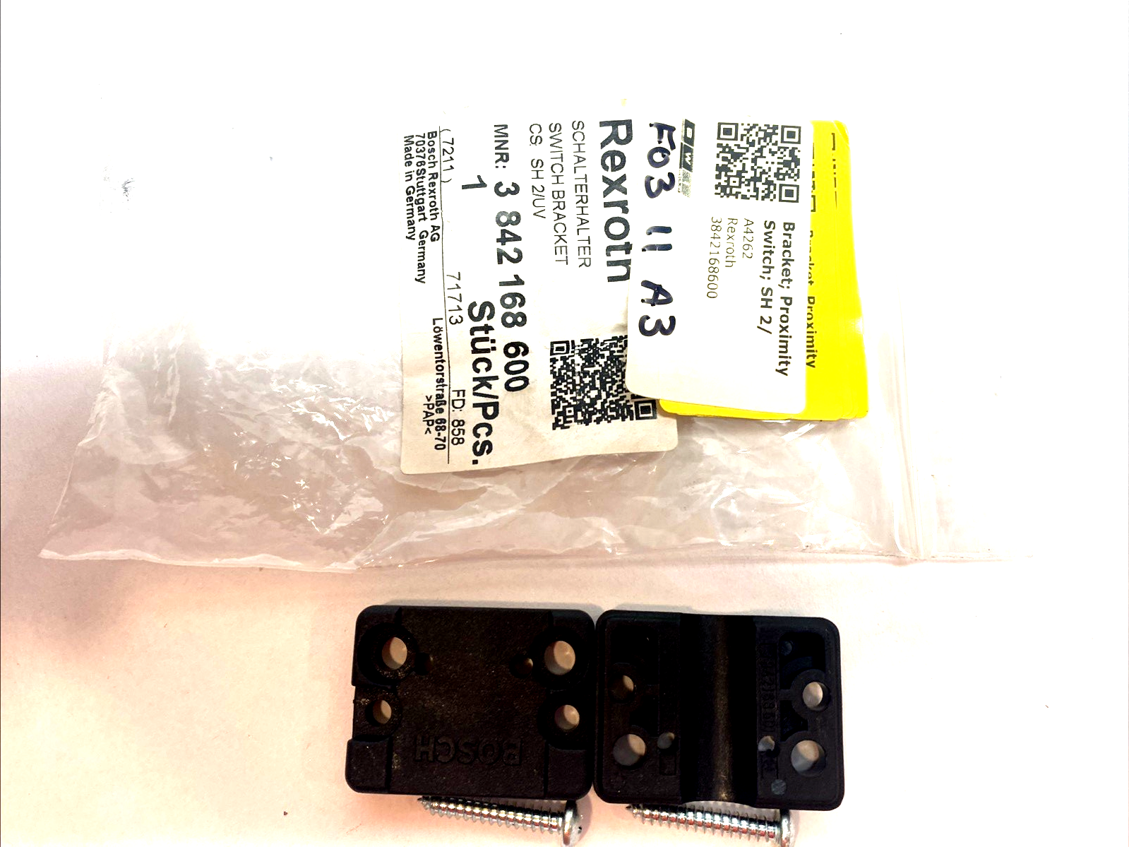 Bosch Rexroth 3842168600 Proximity Switch Bracket - Maverick Industrial Sales