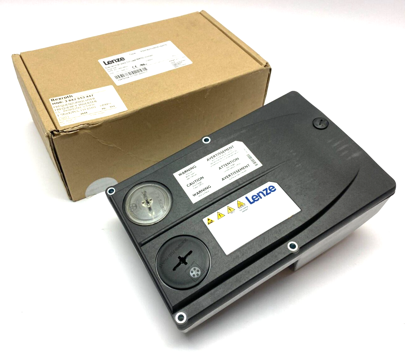 Rexroth 3842553447 Lenze E84DGDVB55142PS Frequency Inverter Decentralized Drive - Maverick Industrial Sales
