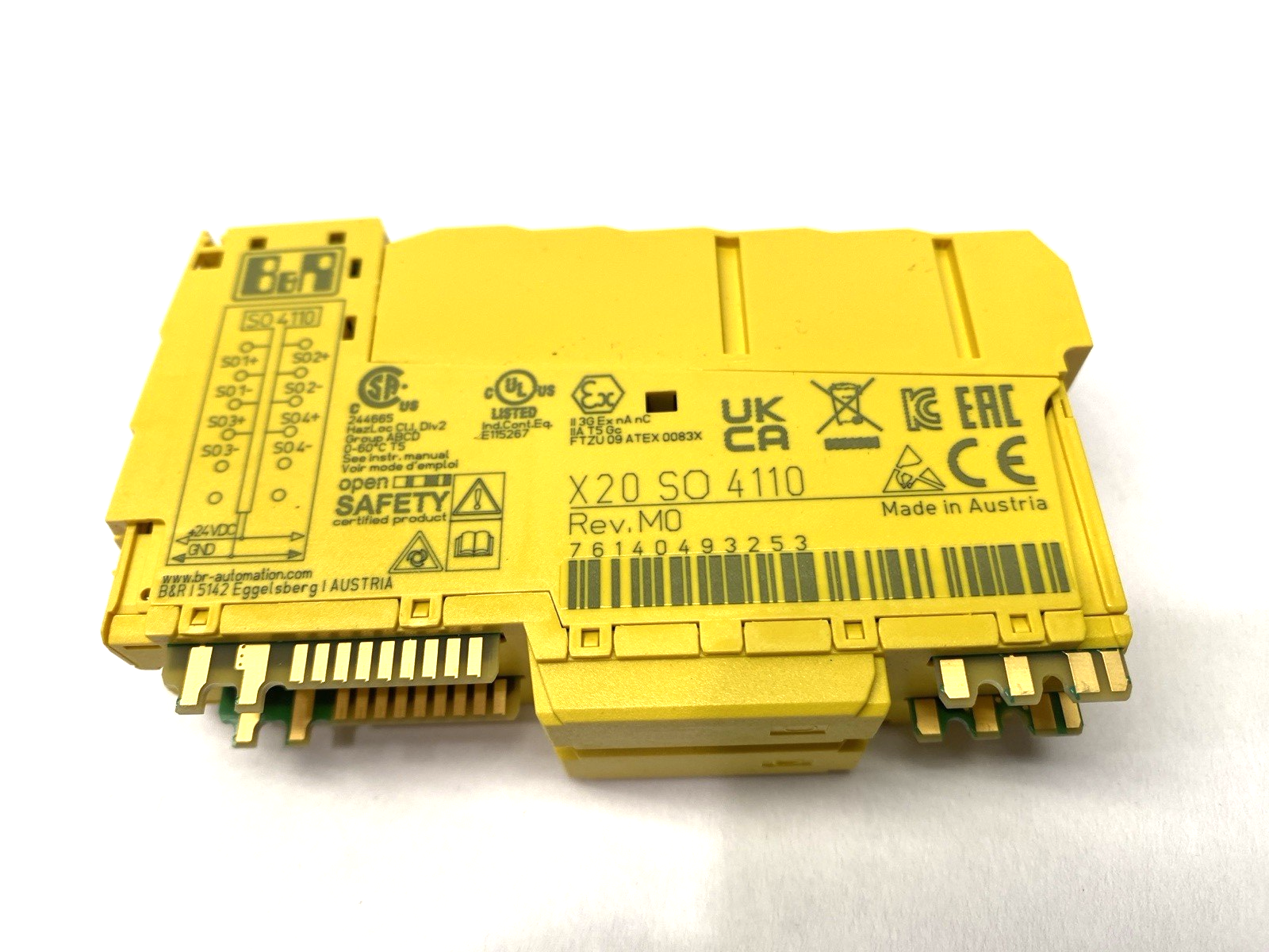 X20SO4110 | B&R Automation Rev. M0 Safe Digital Output Module 4-Outputs - New – Open box - Maverick Industrial Sales
