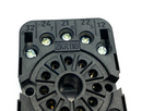 Elesta ZKR118 Relay Socket Contact Block BLACK 11-Pin 220V 10A - Maverick Industrial Sales