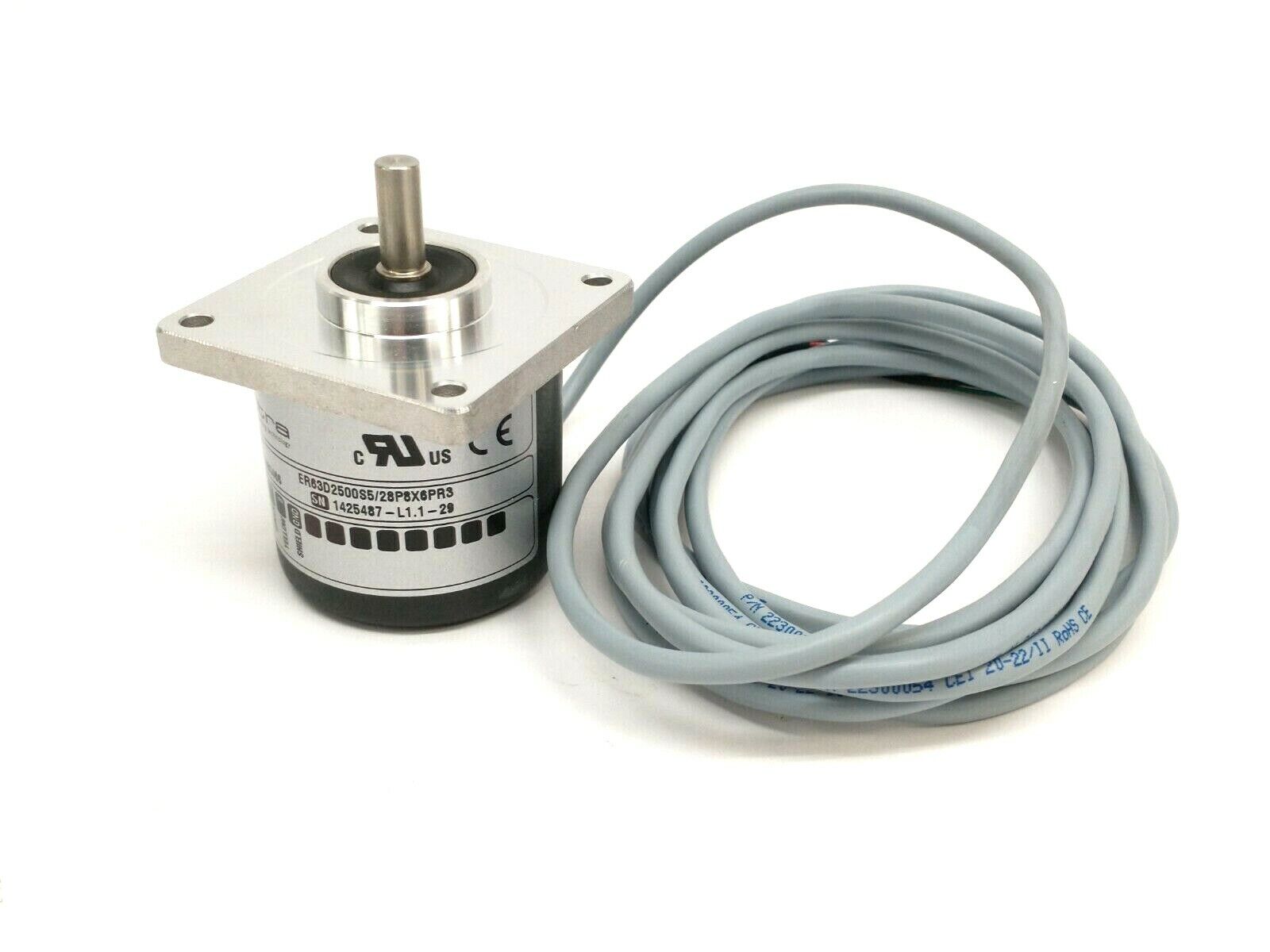 Eltra ER63D2500S5/28P8X6PR3 Incremental Solid Shaft Encoder 6000 rpm 91680466 - Maverick Industrial Sales