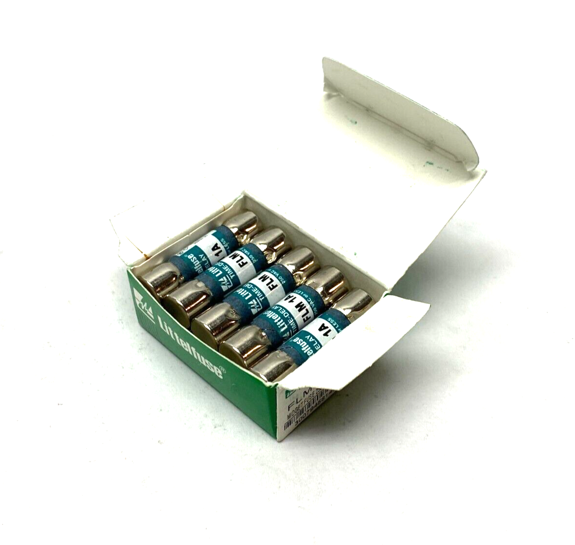 Littelfuse FLM001 Slo-Blo Time Delay Midget Fuse Class CC 250V BOX OF 10 - Maverick Industrial Sales
