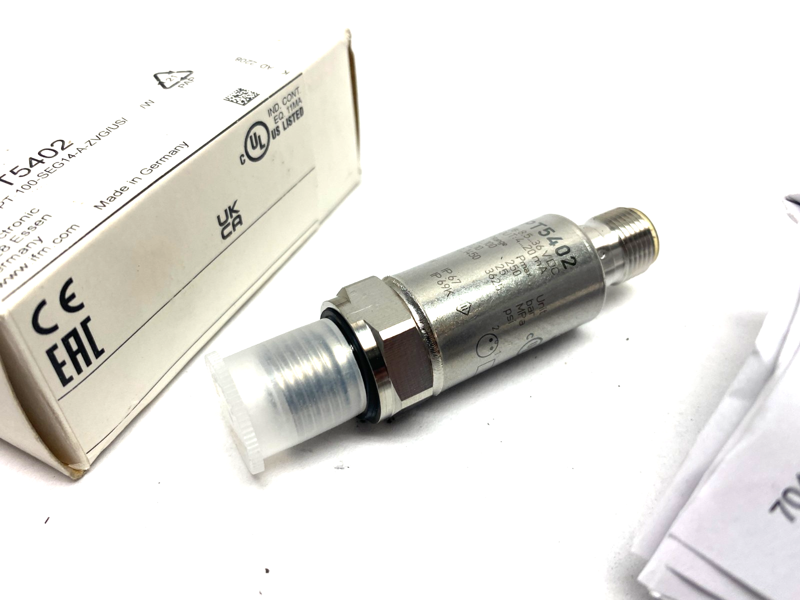 Ifm PT5402 Pressure Transmitter 1/4" 1450psi PT-100-SEG14-A-ZVG/US/ - Maverick Industrial Sales