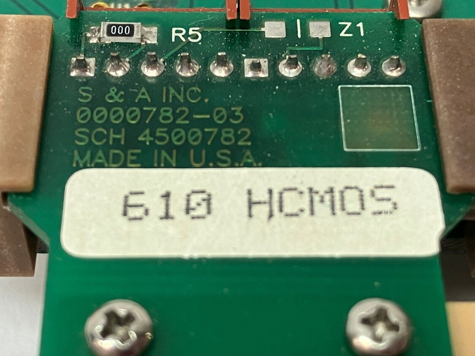 Saunders & Associates E0000844-00 Circuit Board 4500844 w/ 610 HCM0S, 610C HCM0S - Used - Maverick Industrial Sales