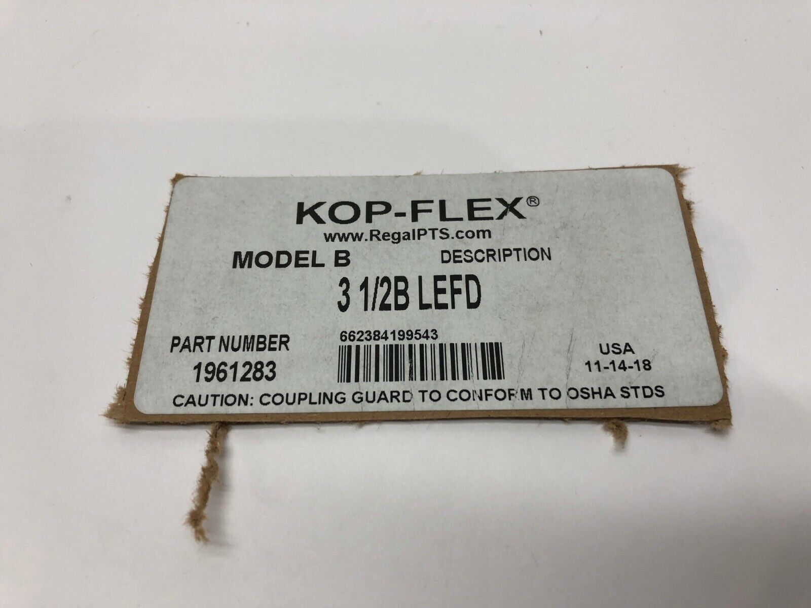 Kop-Flex 3 1/2B LEFD, 3-1/2" Coupling Guard, 1961283 - Maverick Industrial Sales