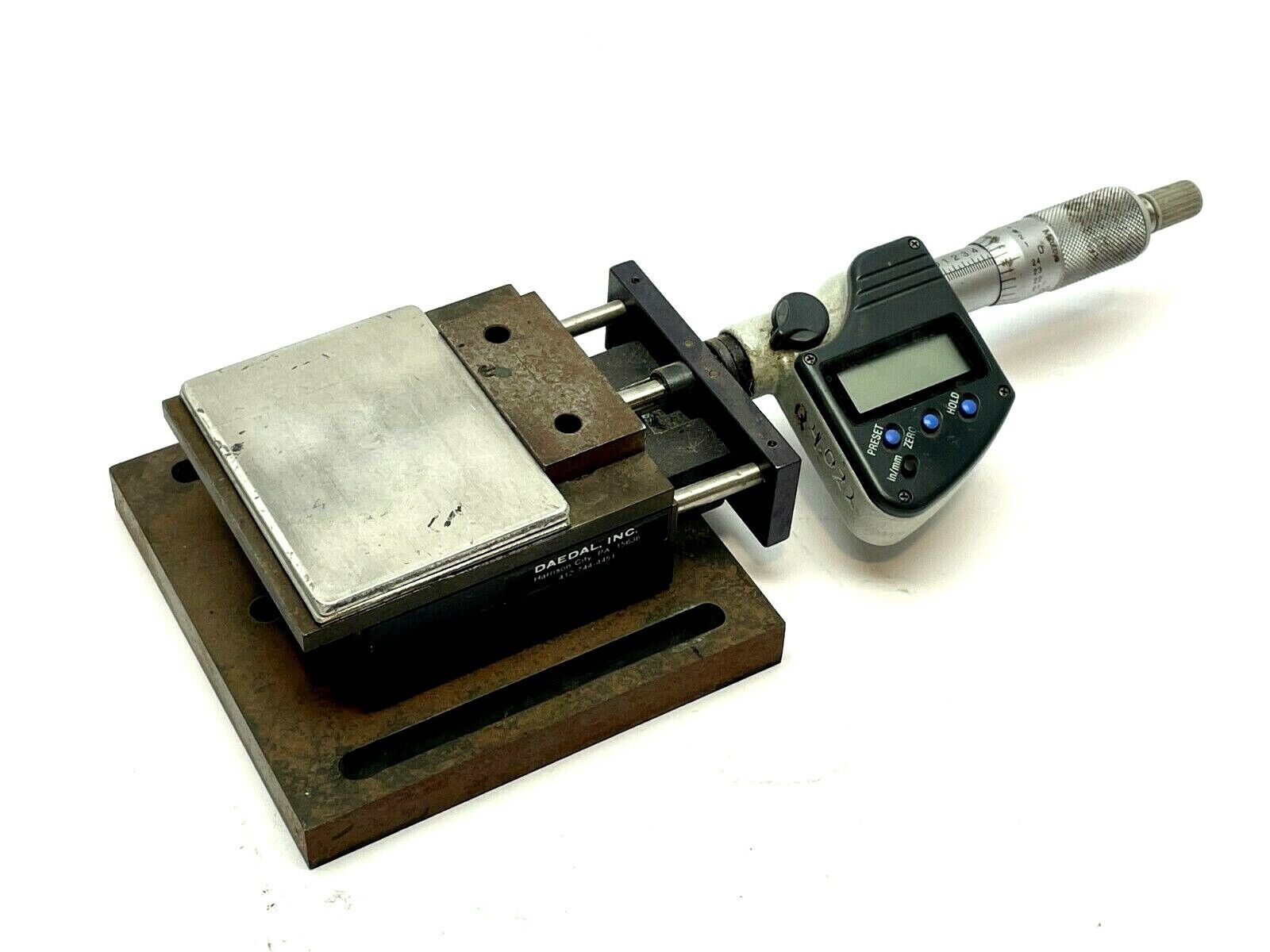 Parker Daedal CR4500-DM Cross Roller Bearing Guided Linear Slide w/ Micrometer - Maverick Industrial Sales