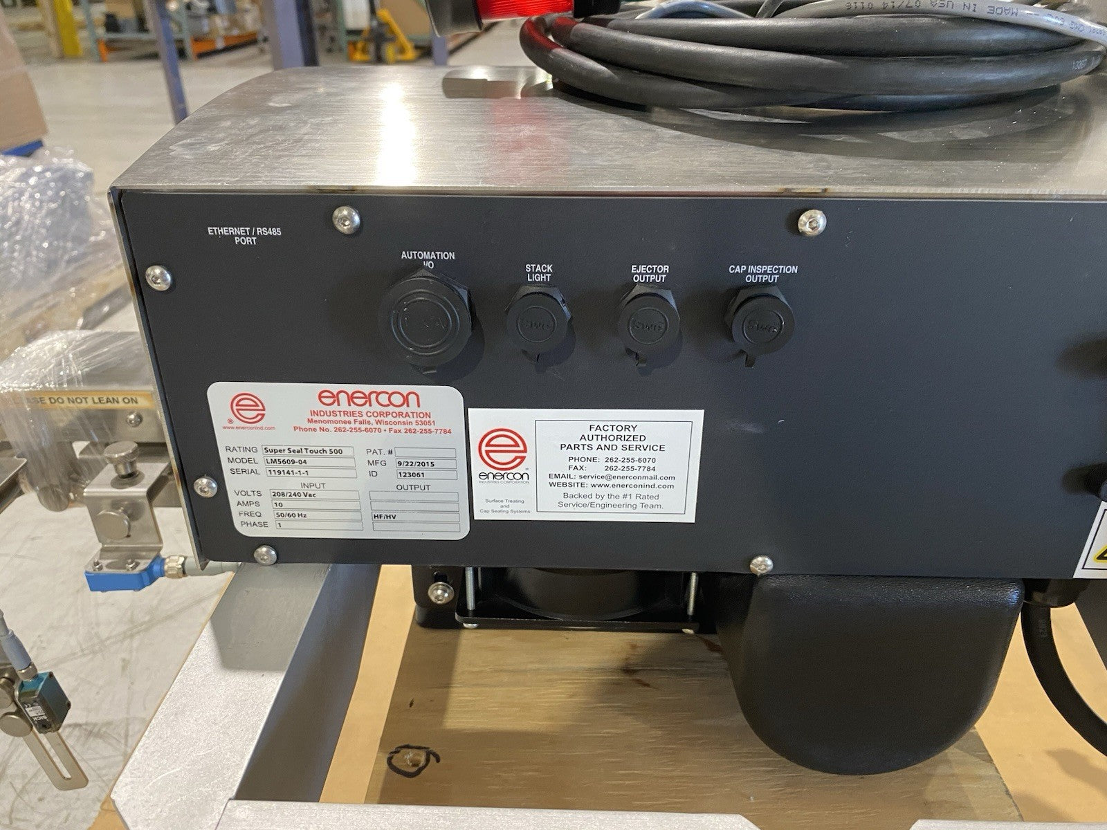 Enercon LM5609-04 Super Seal™ Touch 500 Induction Cap Sealer 1-Phase 208/240VAC - Maverick Industrial Sales