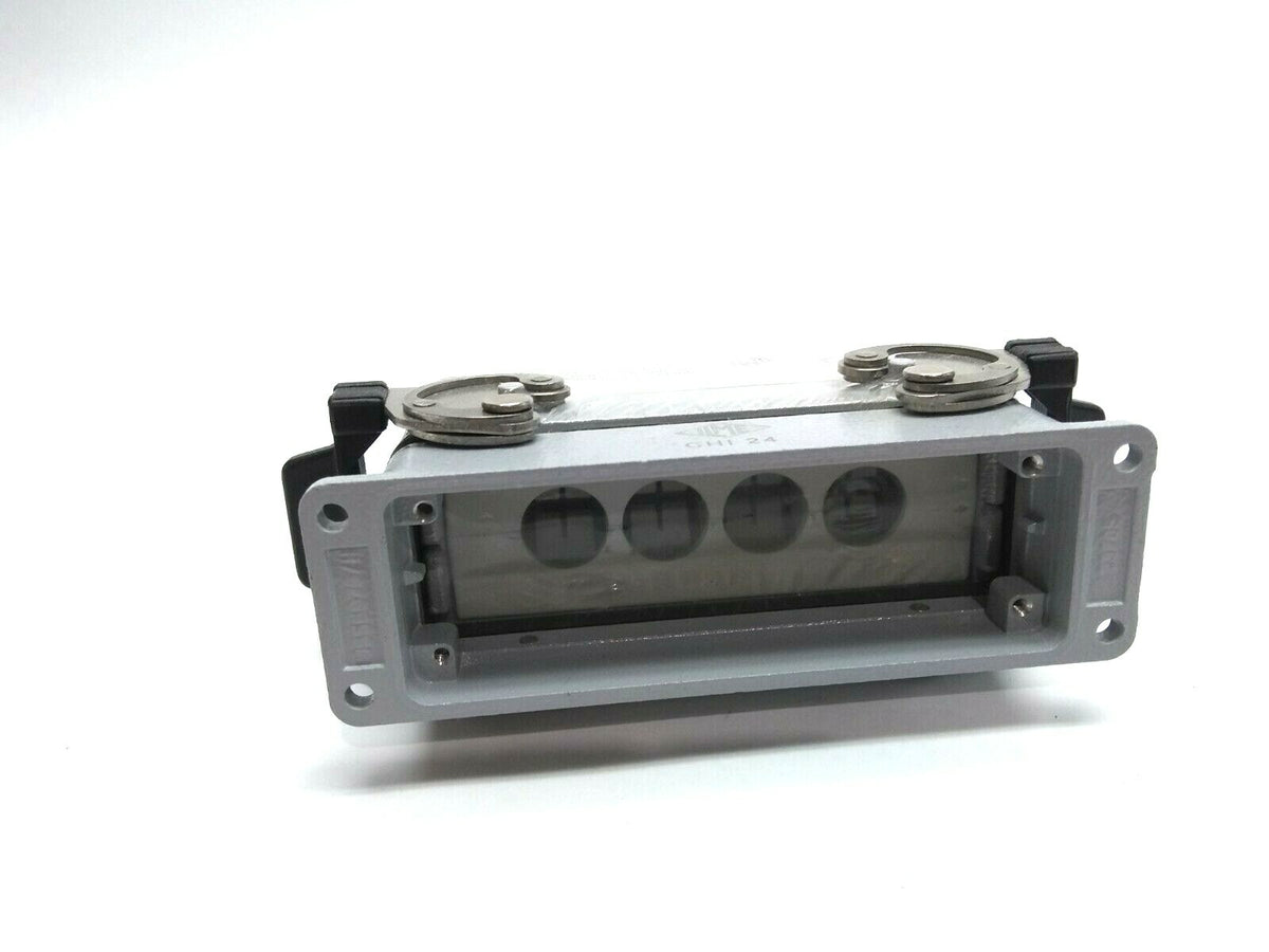 CYR24.4 , CHI 24 | ILME CYR24.4 Rectangular Connector Housing Base Cable Passing Hood with CHI 24 - New - Maverick Industrial Sales