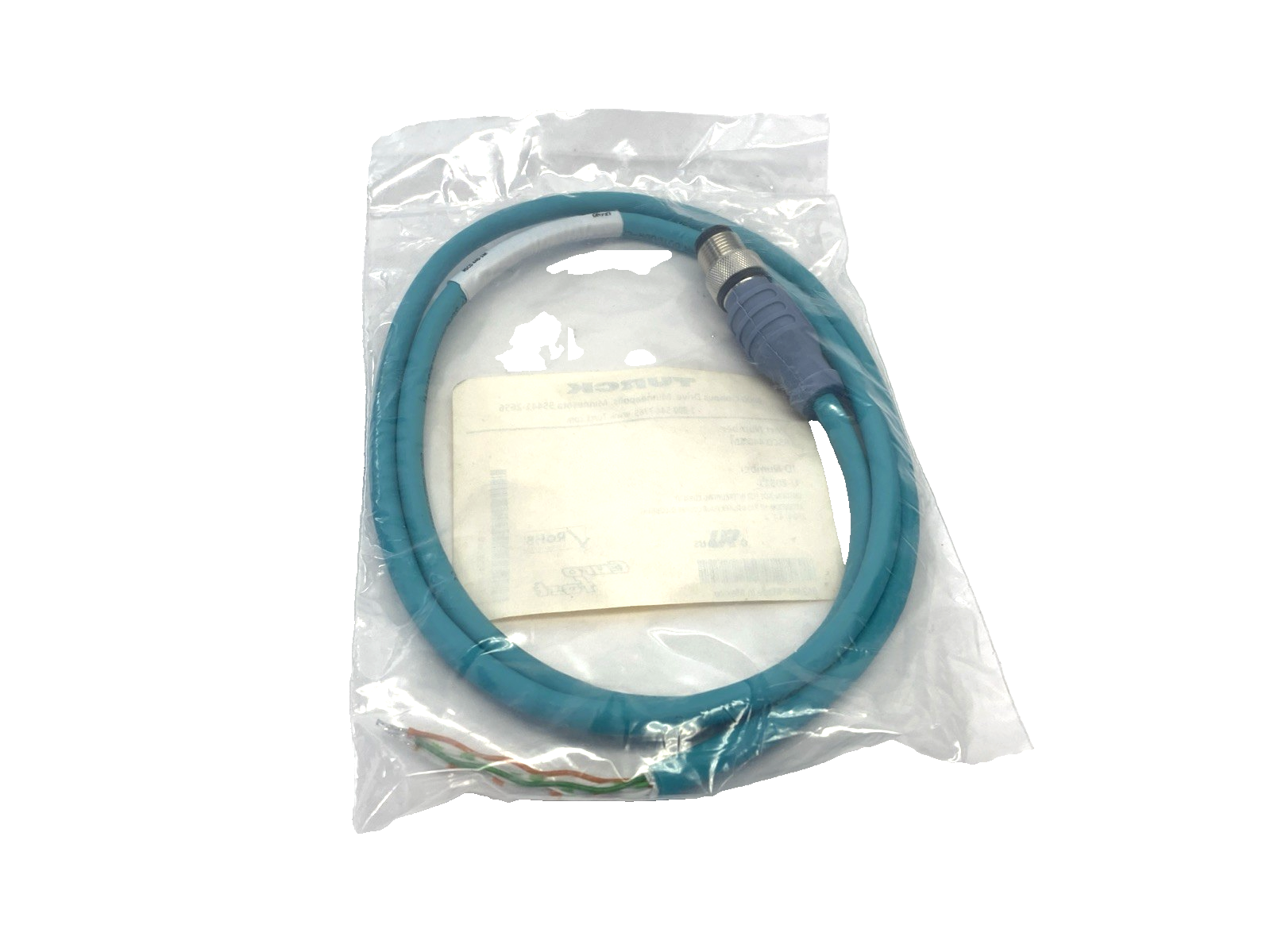 RSCD 440-1M | Turck Industrial Ethernet Extension Cable M12 Male 4-Pin 1m U-20311 - New - Maverick Industrial Sales