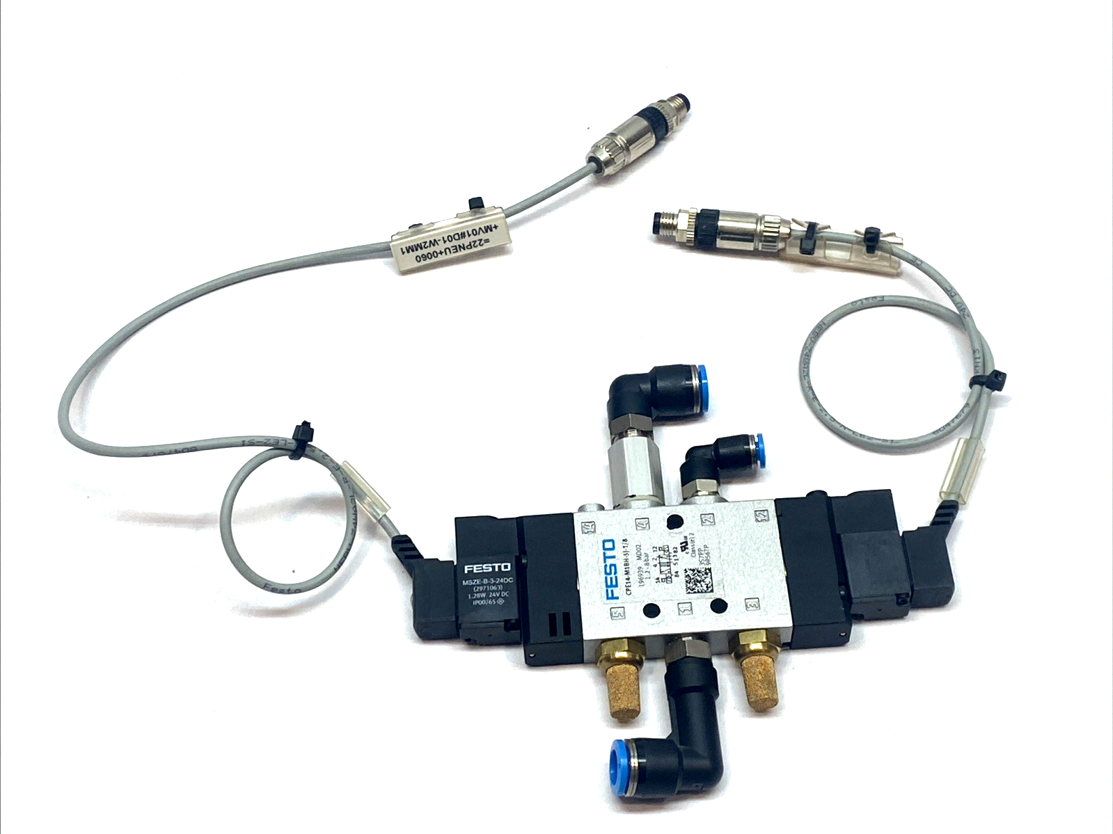Festo CPE14-M1BH-5J-1/8 Valve w/ MSZE-B-3-24DC Coil Solenoid 24V DC Pneumatic - Maverick Industrial Sales