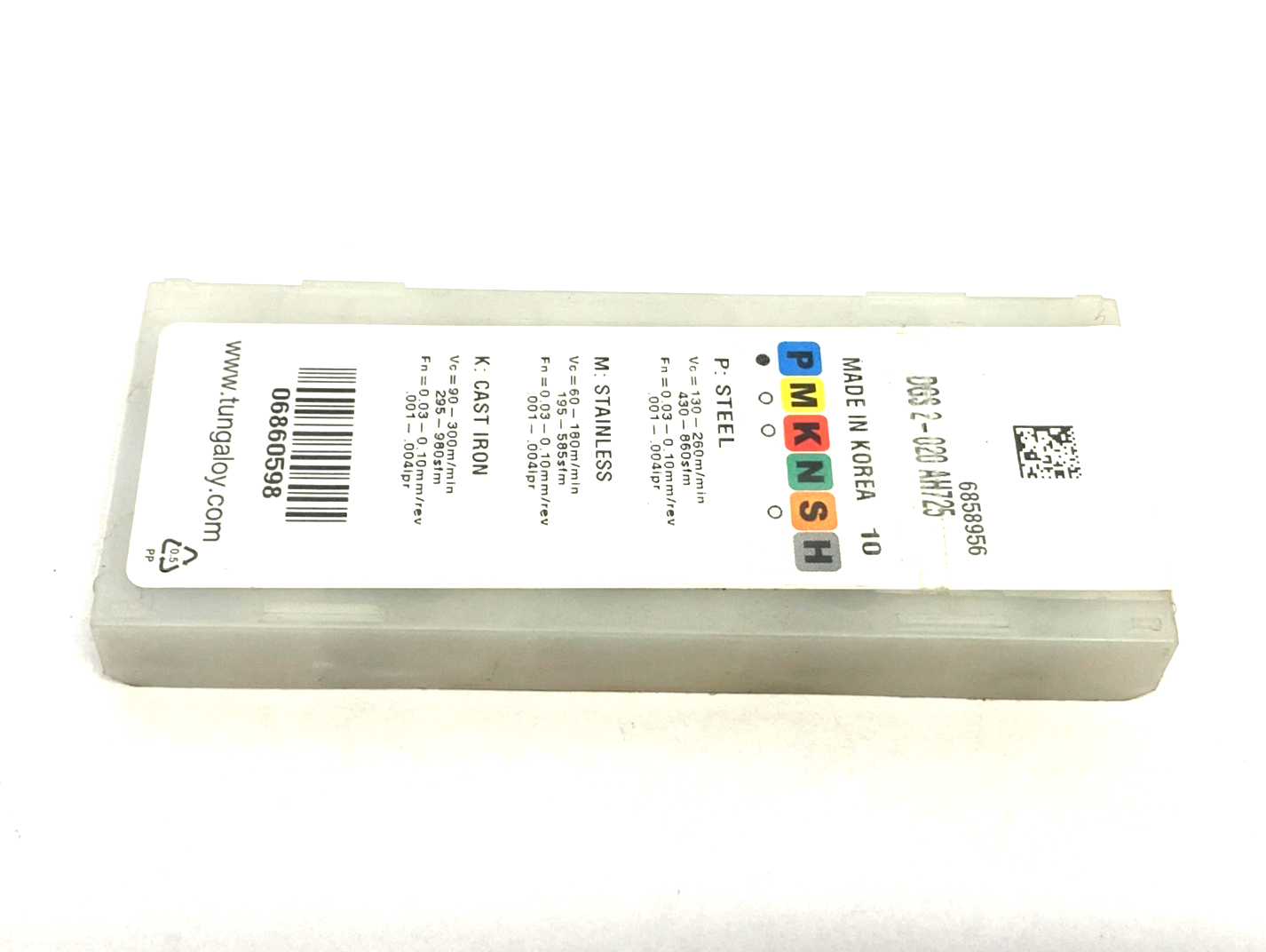 Tungaloy 6860598 TUNGcut Face Turn-Groove Insert ‎DGS2-020 AH725 PKG OF 10 - Maverick Industrial Sales