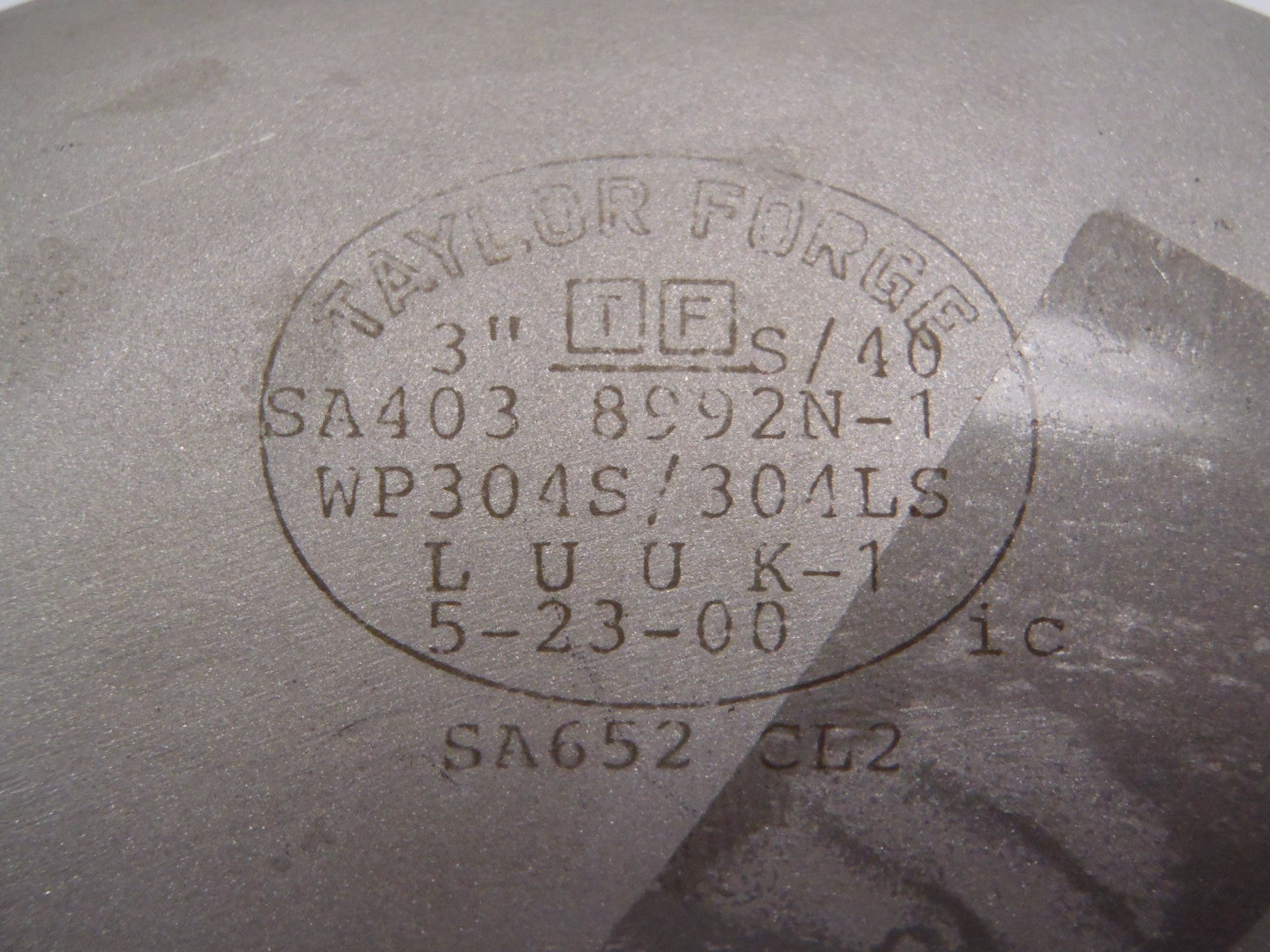 TAYLOR FORGE 3" WP304S/304LS S/40 8992N-1 LUUK-1 90° SHORT RADIUS ELBOW BUTT WEL - Maverick Industrial Sales
