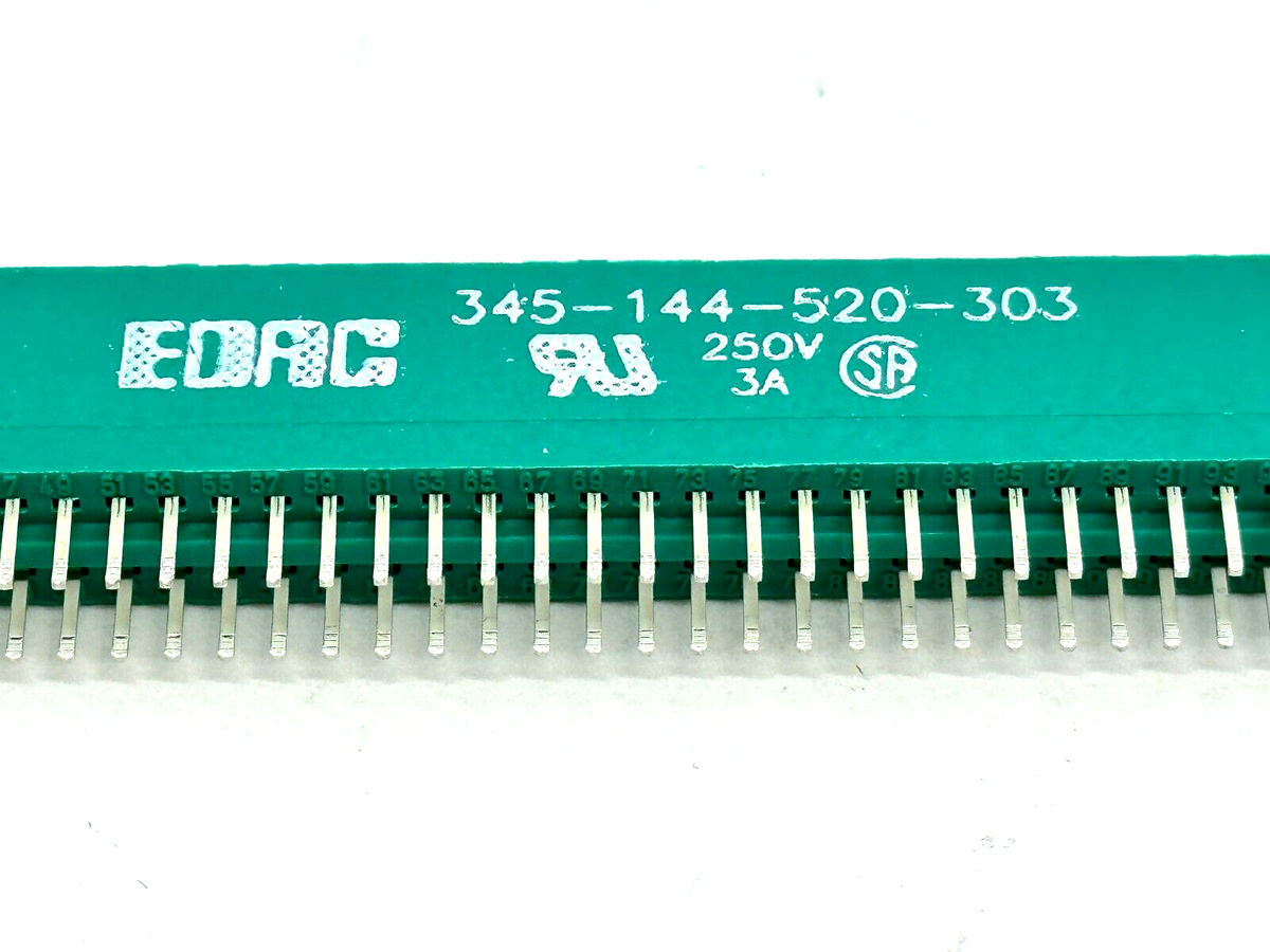 345-144-520-303 | EDAC Standard Card Edge Connectors 144 Pin Gold Plated - New – Open box - Maverick Industrial Sales