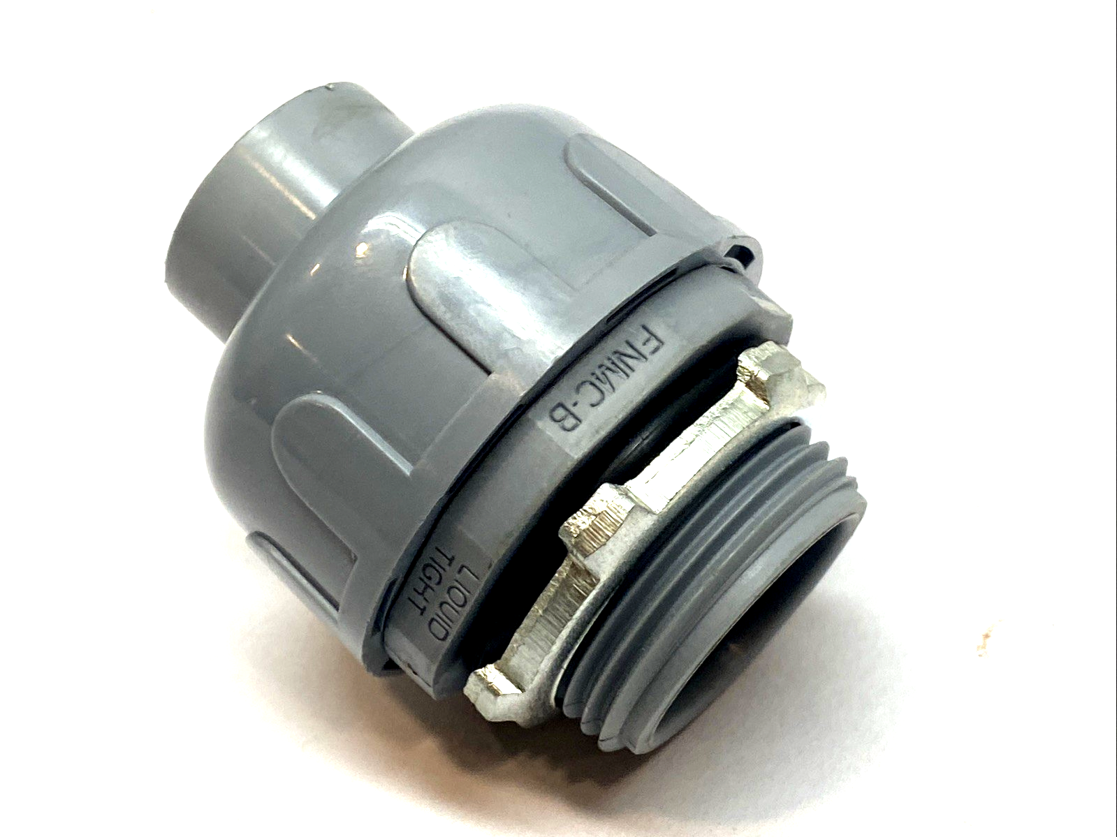 Topaz P473 1" Straight Liquidtight Connector, Gray Nylon 6/6 1" Conduit - Maverick Industrial Sales