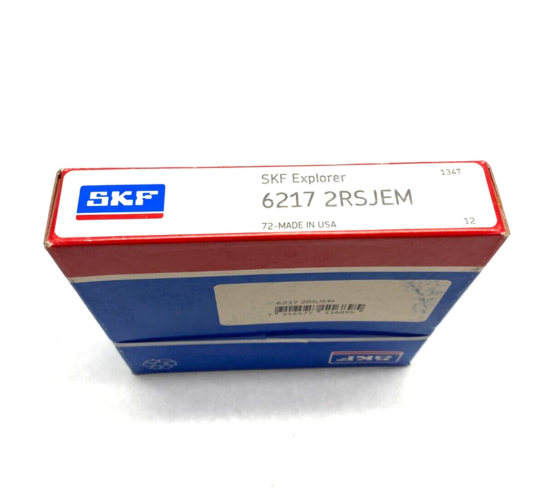 SKF 6217 2RSJEM Deep Groove Ball Bearing 85mm ID X 150mm OD X 28mm W - Maverick Industrial Sales