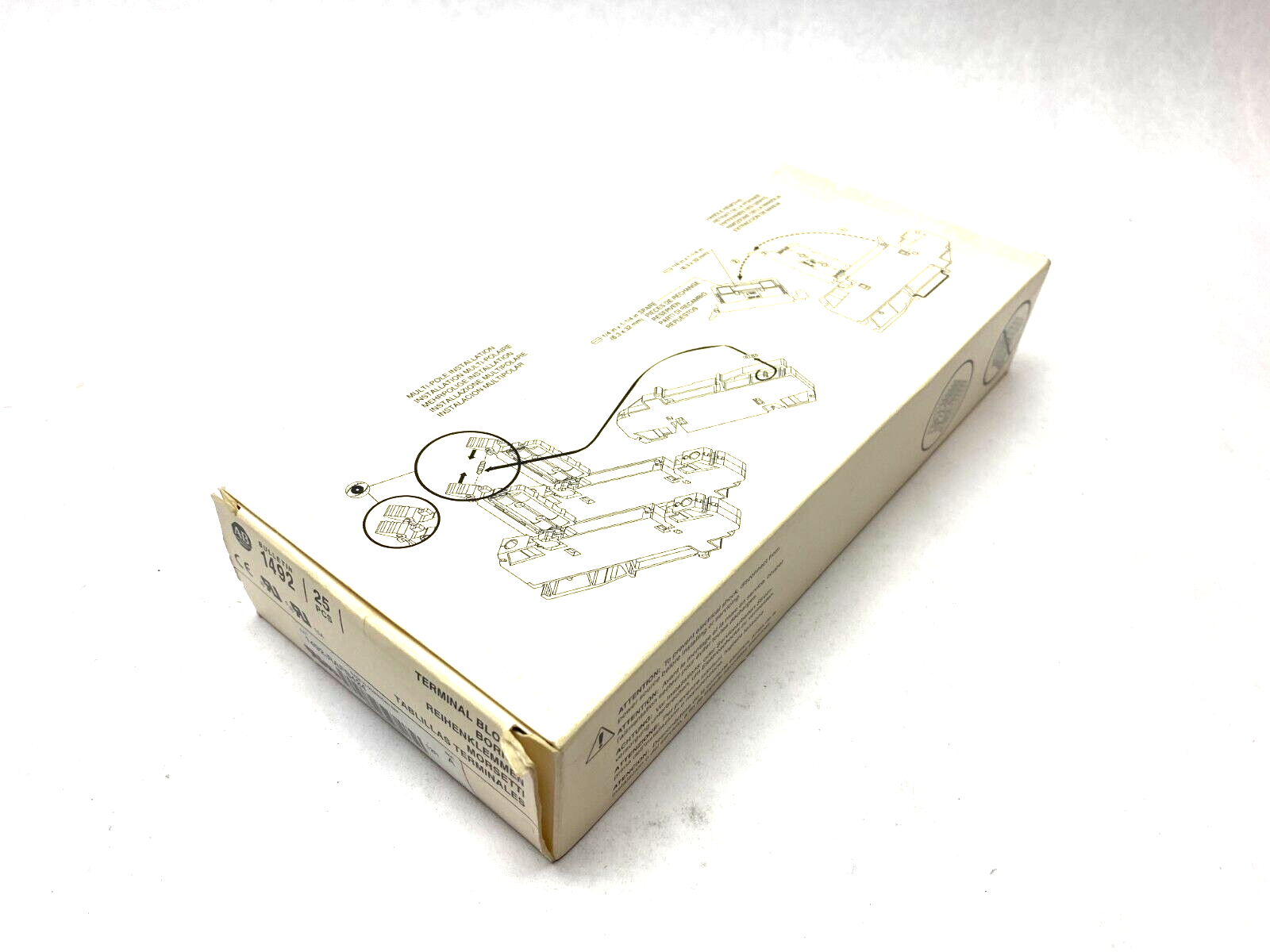 Allen Bradley 1492-RAFB4 Ser. A Fuse Holding Terminal Block Black BOX OF 25 - Maverick Industrial Sales