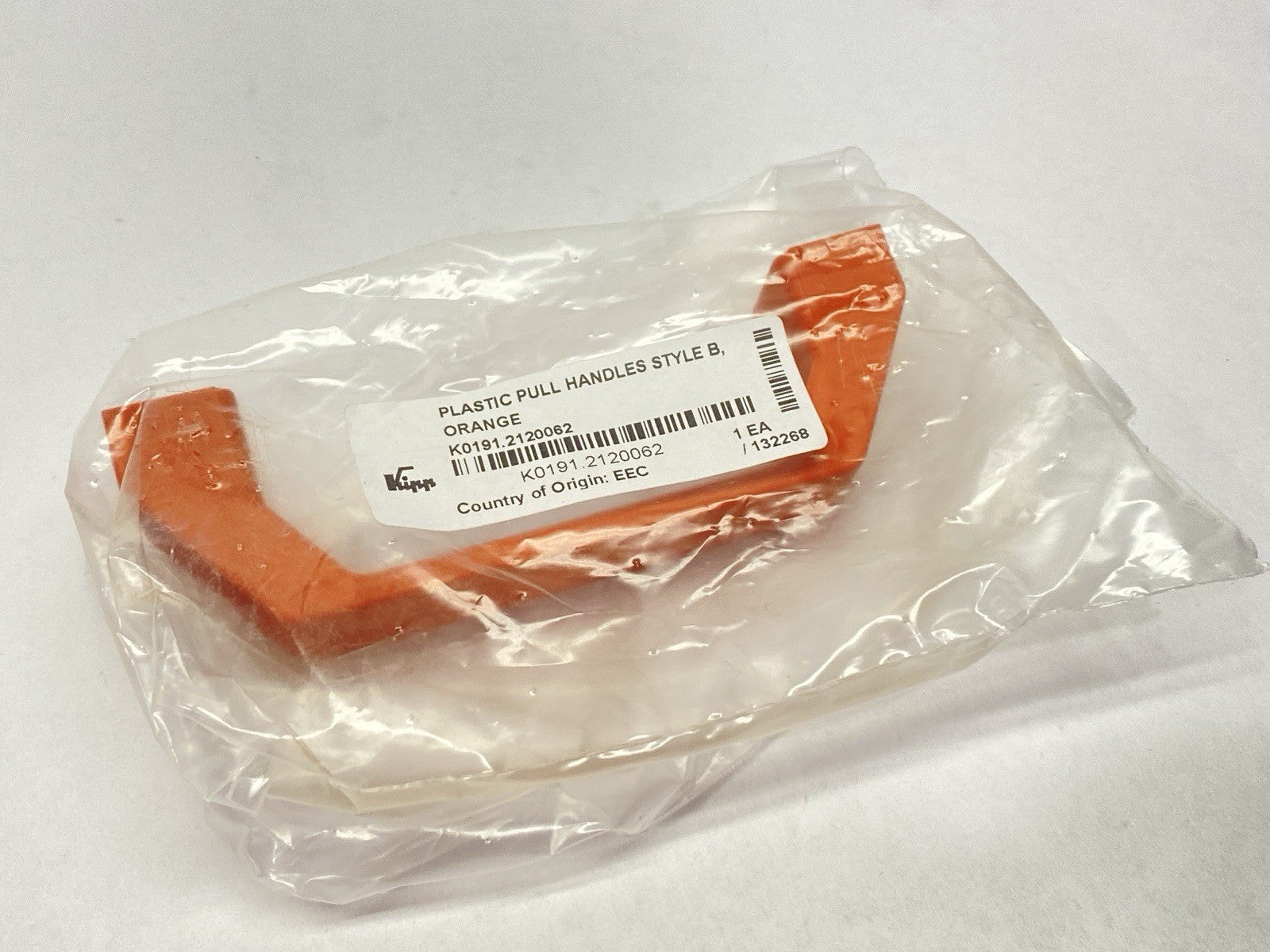 Kipp K0191.2120062 M6 x 120 mm Thermoplastic Pull Handle Style B Orange LOT OF 2 - Maverick Industrial Sales