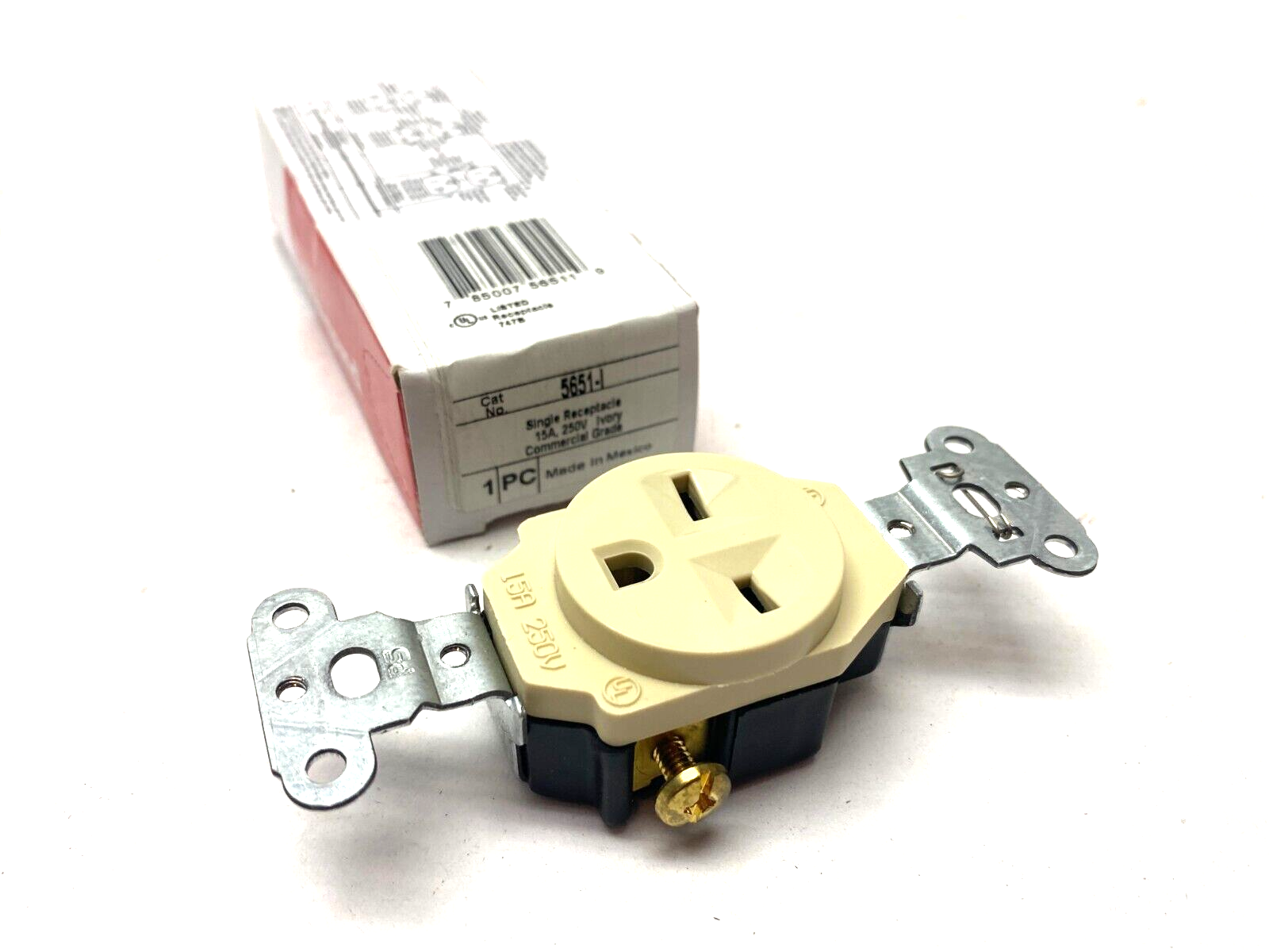 Legrand 5651-I Commercial Grade Single Outlet Receptacle Beige - Maverick Industrial Sales