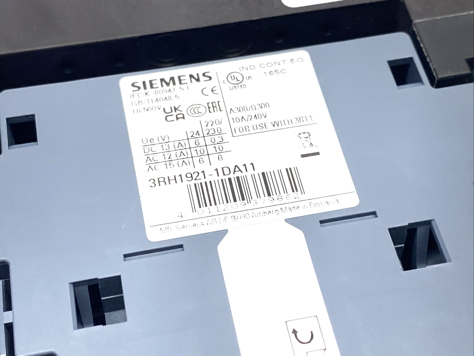 Siemens 3RT1456-6SP36 Power Contactor AC-1 275A/690V 3P 200-277VAC - Maverick Industrial Sales