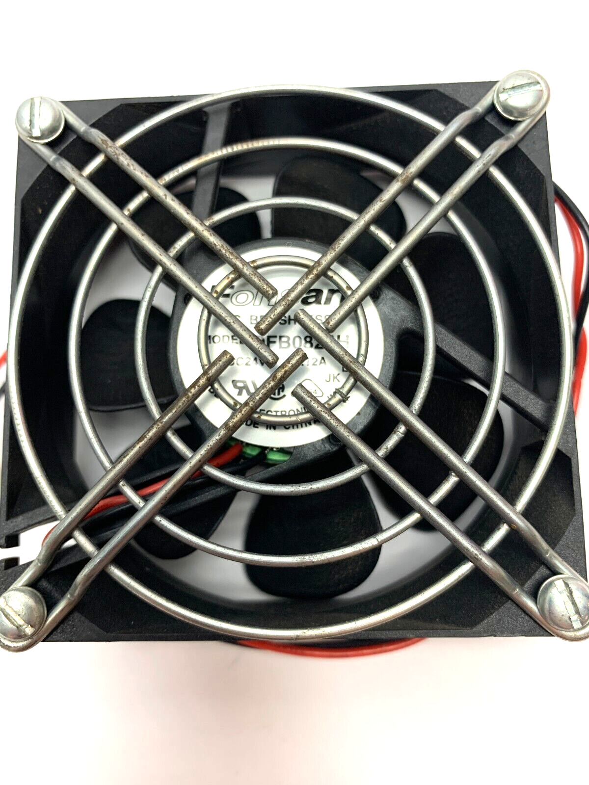 Fonsan DFB0824H Brushless Fan w/ Finger Guard DC24V - Maverick Industrial Sales