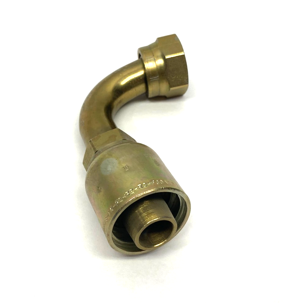 Parker 1L943-16-16 Crimp Style Hydraulic Hose JIC 37° Swivel Fitting 1" Hose - Maverick Industrial Sales