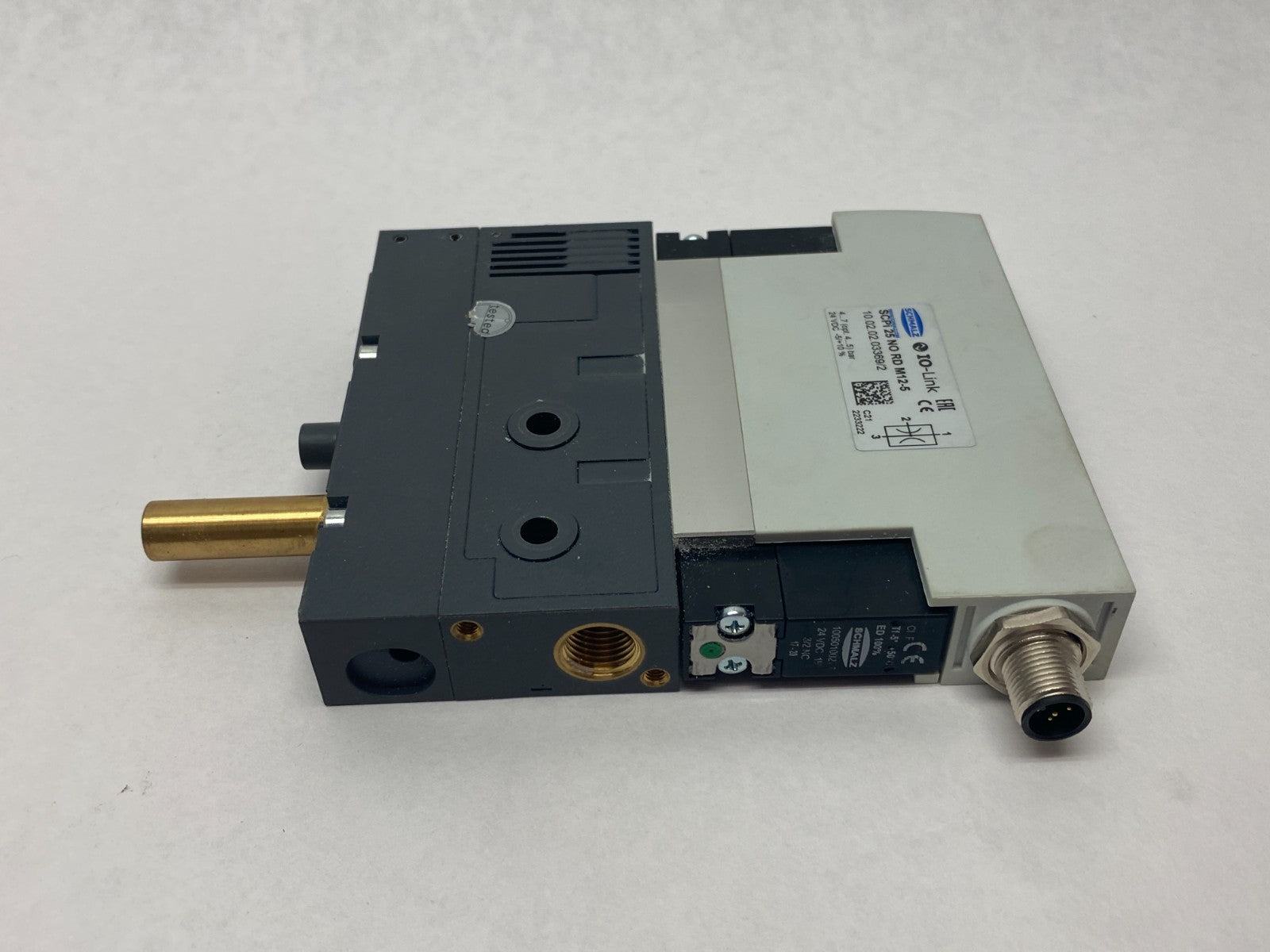 Schmalz SCPi 25 NO RD M12-5 Vacuum Ejector 10.02.02.03369/2 MISSING REAR HOUSE - Maverick Industrial Sales