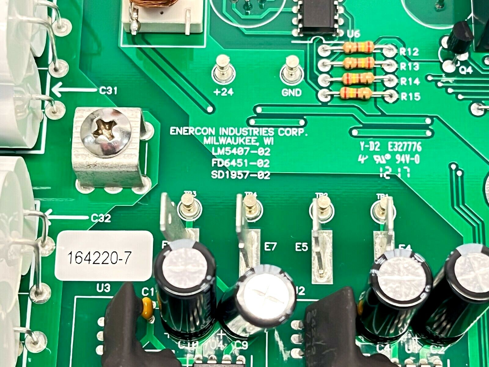 Enercon Industries 164220-7 LM5407-02 FD6451-02 SD1957-02 PCB Board - Maverick Industrial Sales
