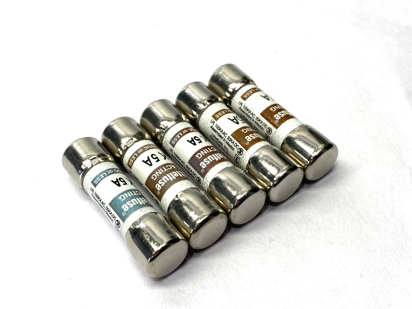 Littelfuse KLK005 Fast-Acting Midget Fuse 600V 5A LOT OF 5 - Maverick Industrial Sales