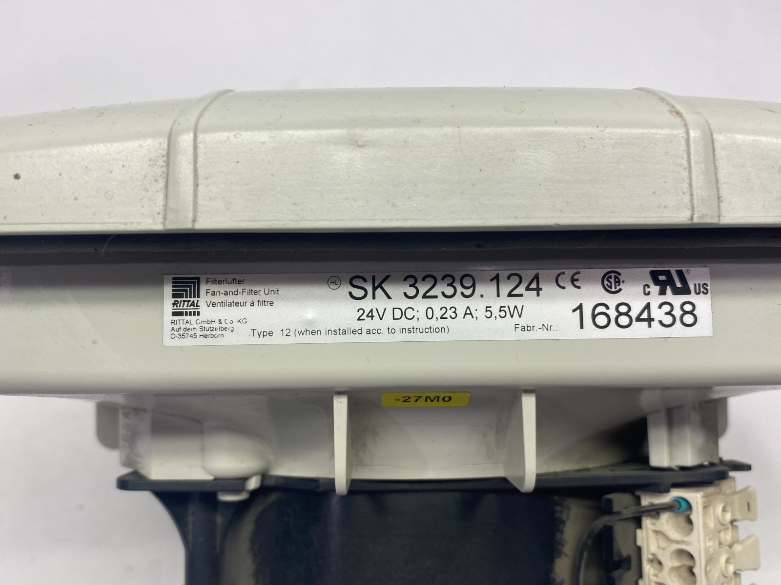 Rittal SK 3239.124 Toptherm Filter Fan Unit for Enclosure 3239124 - Used - Maverick Industrial Sales