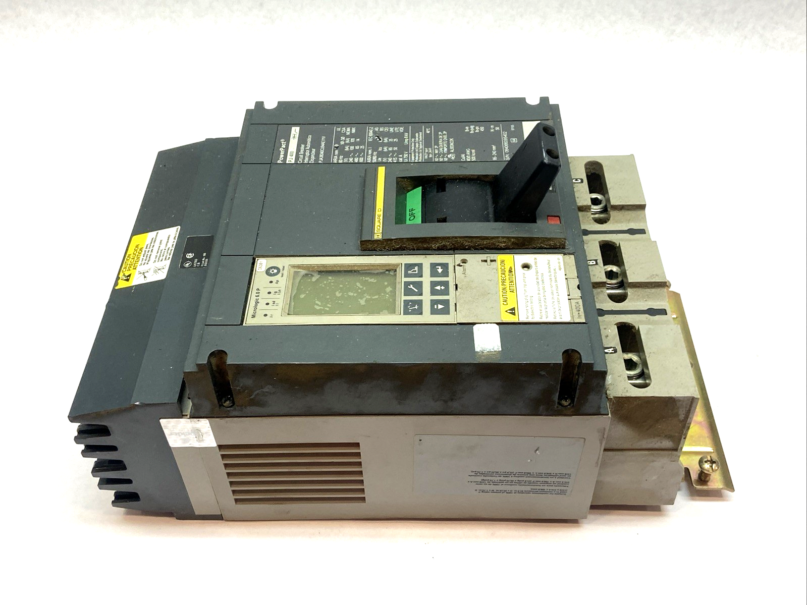 PJA36040CU64AE1 | Square D PowerPact Circuit Breaker 400A 3P 600V Micrologic 6.0P - Used - Maverick Industrial Sales
