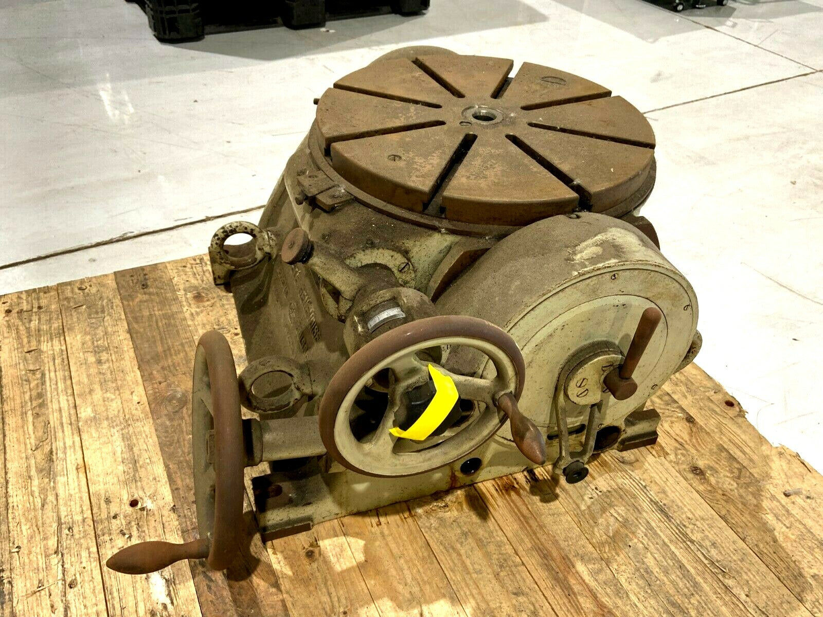 Societe Genevoise PI-5 Rotary and Tilting Table 17-3/4" Diameter - Maverick Industrial Sales