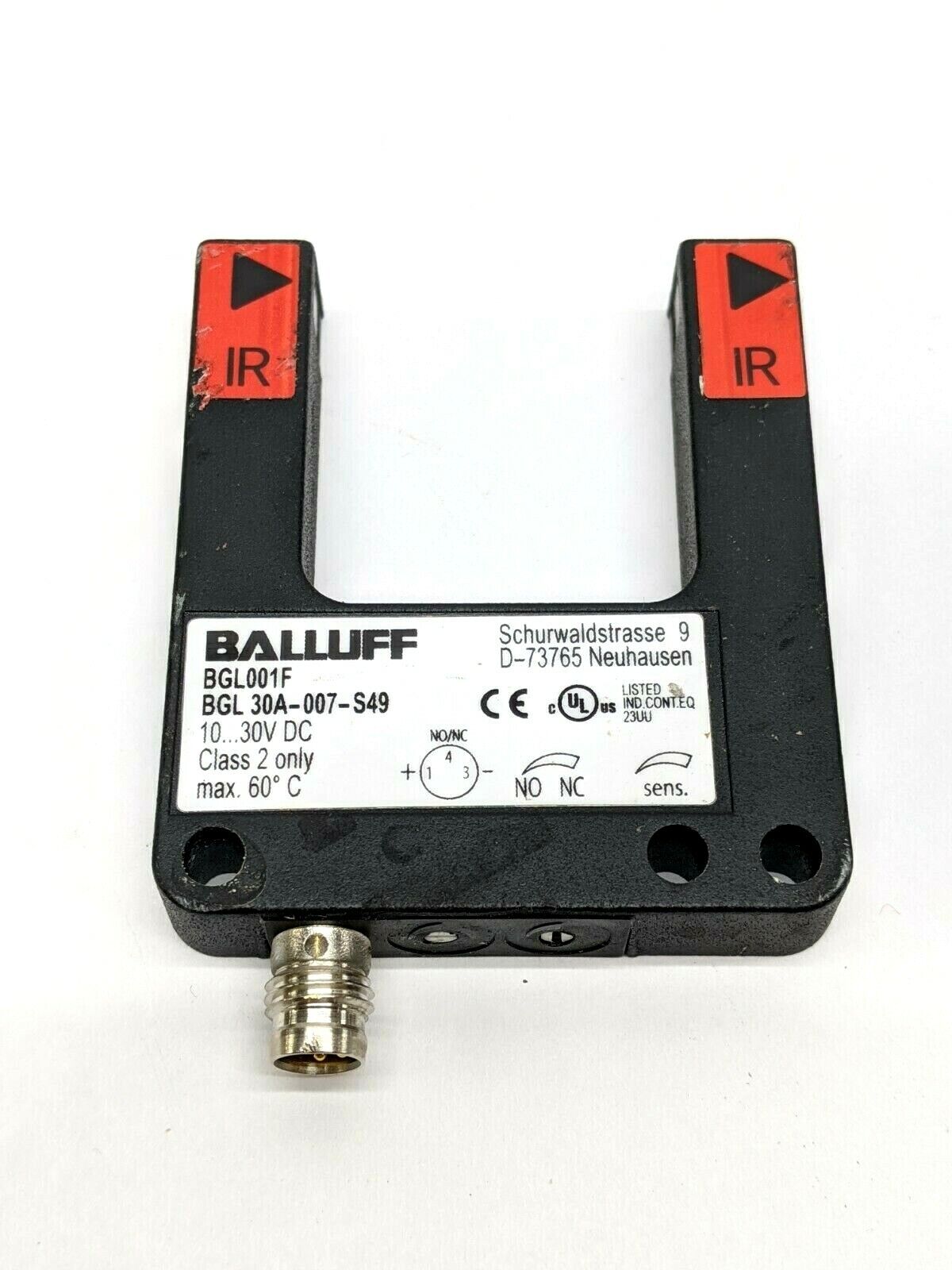 Balluff BGL001F Infrared Through Beam Forked Sensor M8 Connector BGL 30A-007-S49 - Maverick Industrial Sales
