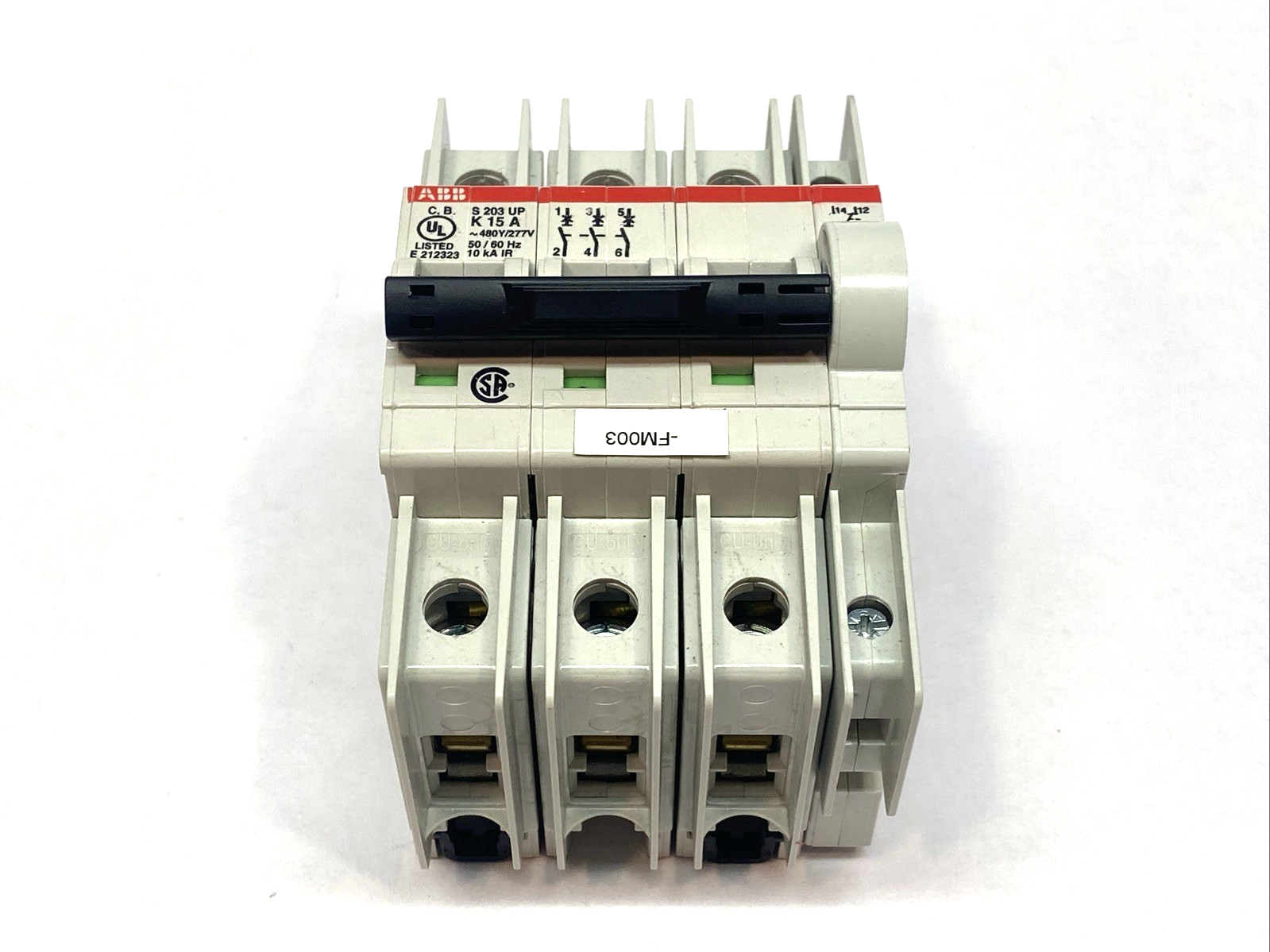 ABB S203UP-K15A Circuit Breaker 15A 480Y/277V - Maverick Industrial Sales