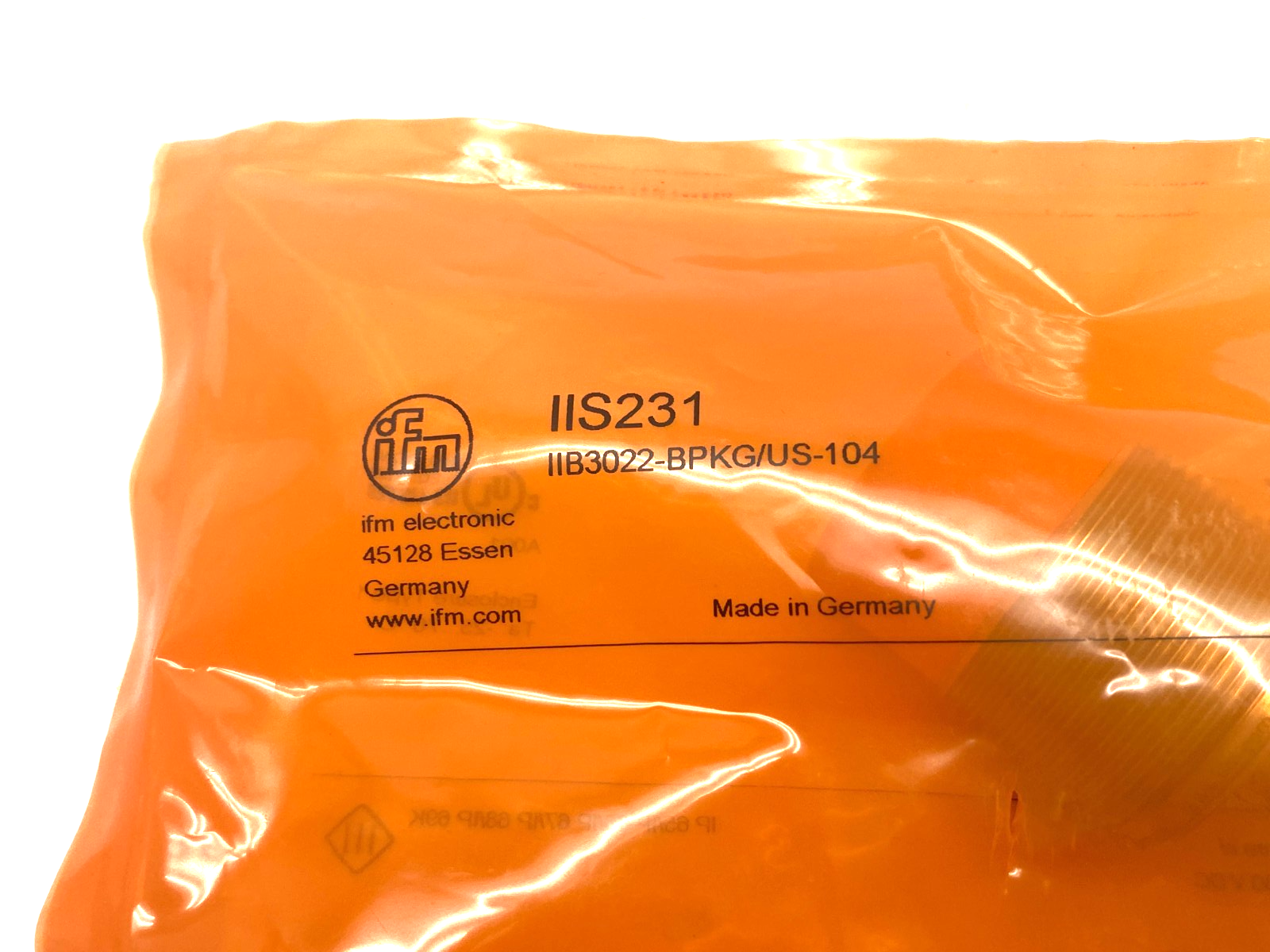 Ifm IIS231 Inductive Proximity Sensor 22mm Range M30 House IIB3022-BPKG/US-104 - Maverick Industrial Sales