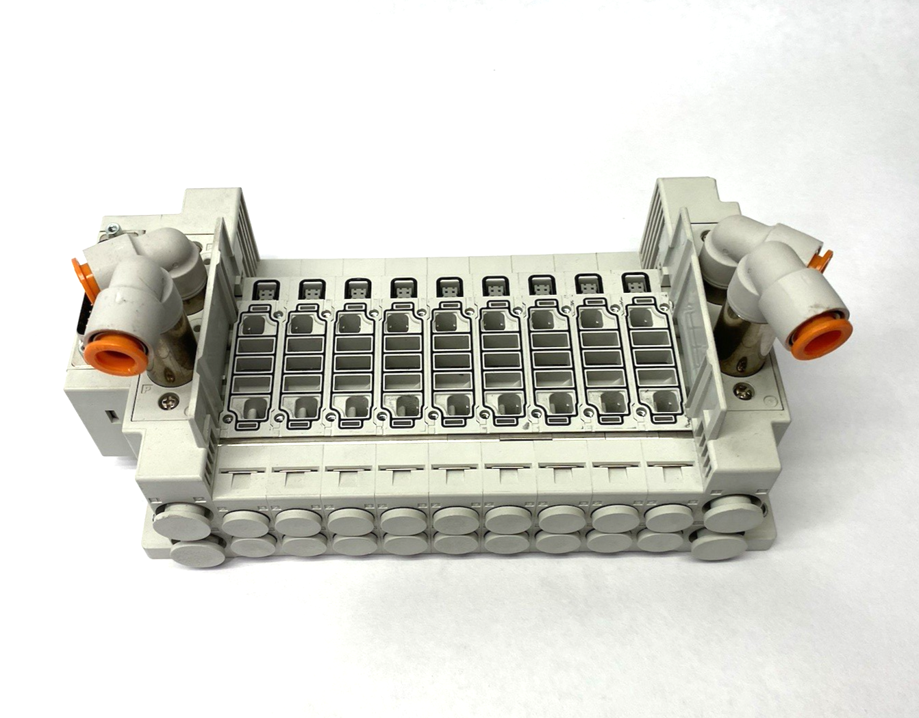 SMC SS5Y5-12F1-09B-N 9-Station Pneumatic Manifold Assembly Unit - Maverick Industrial Sales