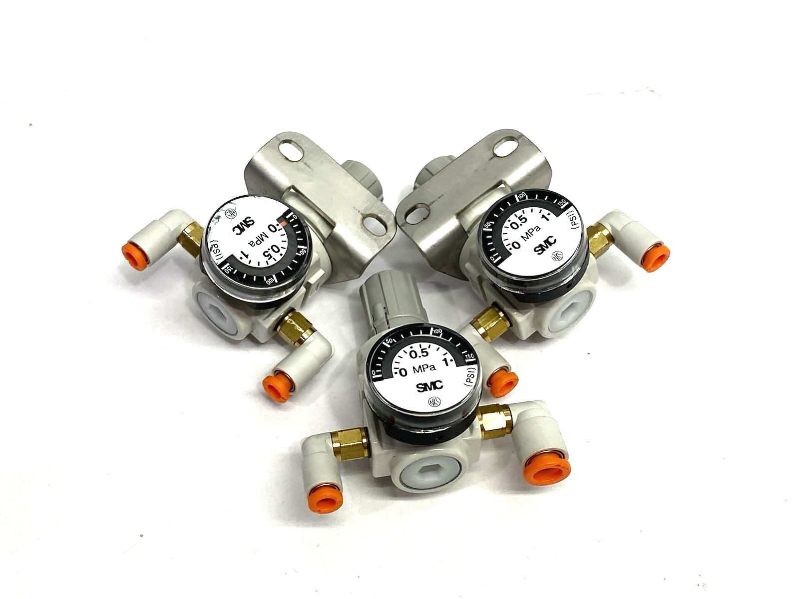 AR10-M5GH-Z-A | SMC Miniature Modular Regulator M5 Ports AR MASS PRO, LOT OF 3 - Used - Maverick Industrial Sales
