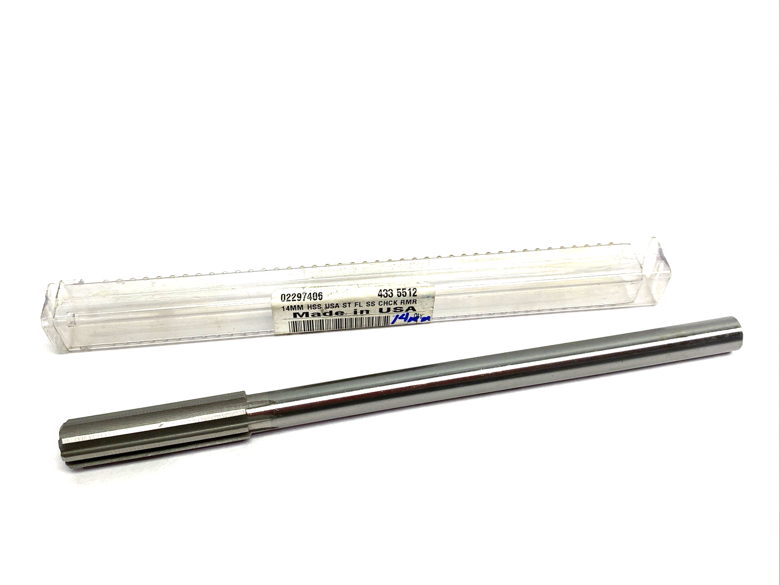 | 02297406 Chucking Reamer: 14.00 mm, 8″ OAL, 2″ Flute Length, Straight - Used - Maverick Industrial Sales