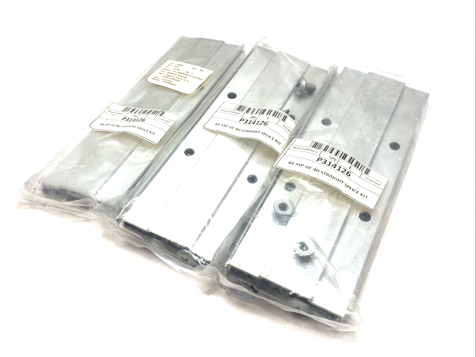 4A-SSP-GE | Legrand 4H ITray Straight Splice Kit Aluminum 4" P314126 LOT OF 3 - New - Maverick Industrial Sales