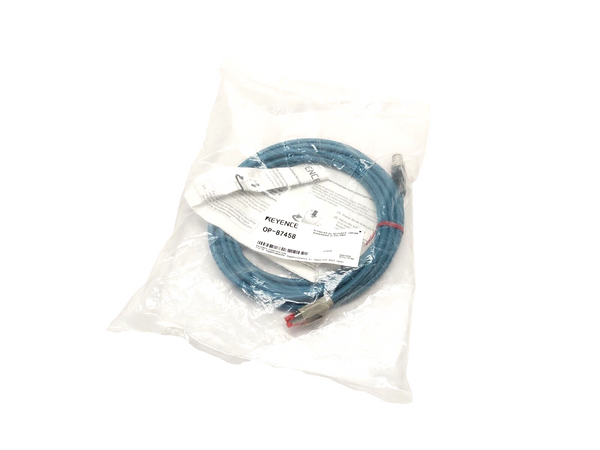 Keyence OP-87458 Ethernet Cable M12 4-pin To RJ45 NFPA79-Compatible 5m - Maverick Industrial Sales