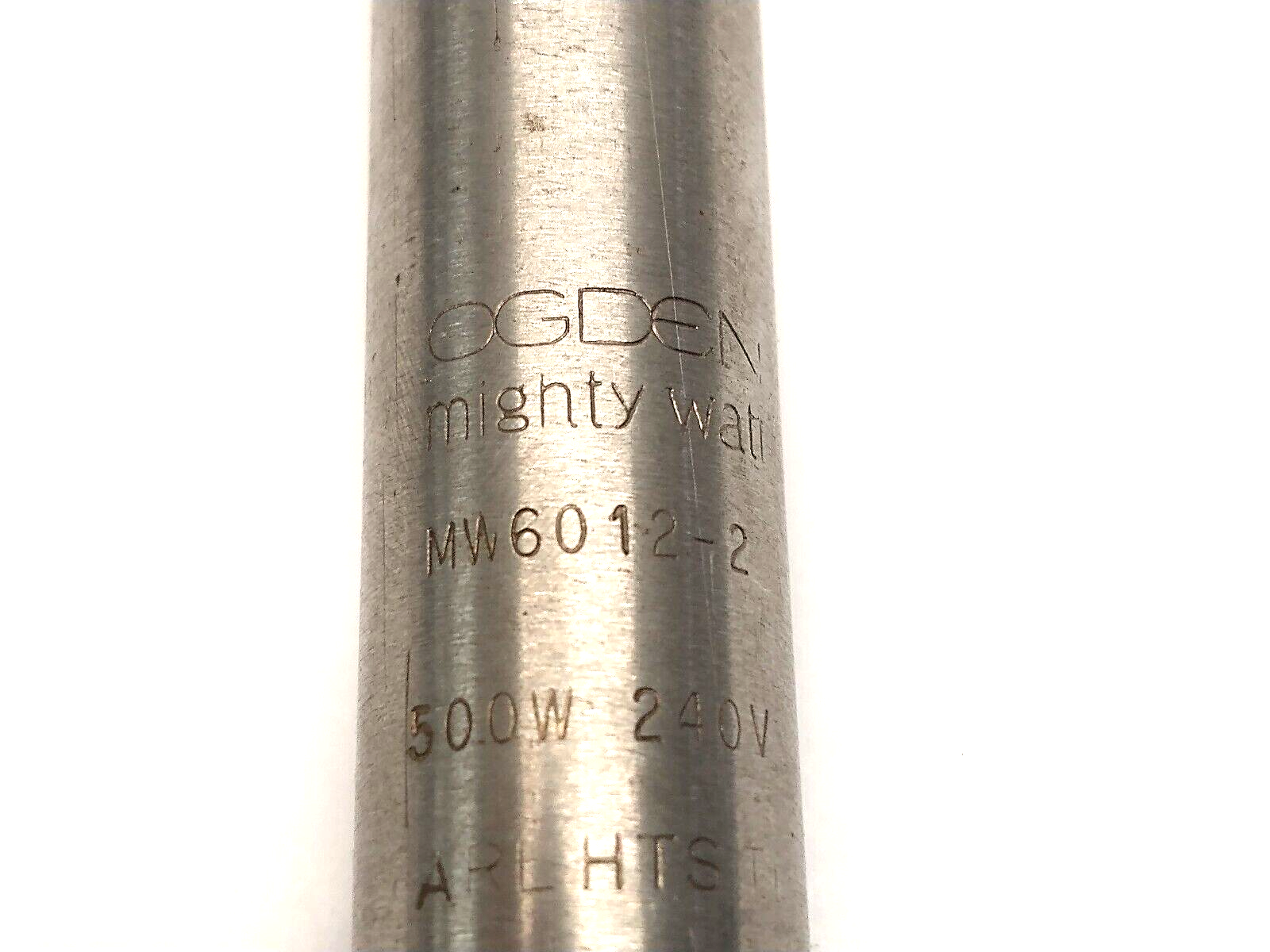 Ogden MW6012-2 Mighty Watt Cartridge Heater 5/8" x 12" Long 240V 500W 10" Cable - Maverick Industrial Sales