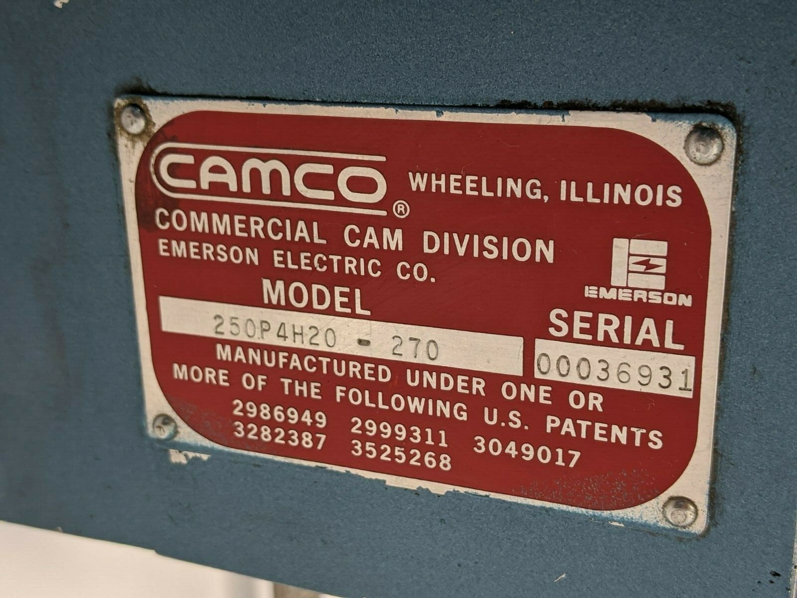 Camco 250P4H20-270 Parallel Rotary Index Drive - Maverick Industrial Sales