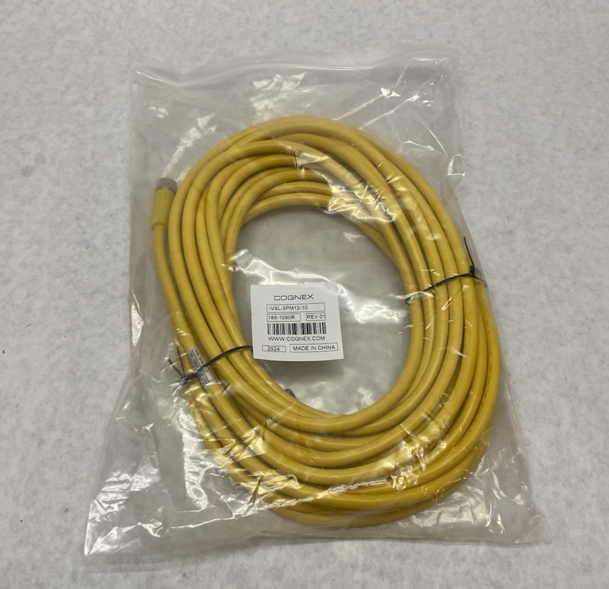 IVSL-5PM12-10 | Cognex External Lighting Connecting Cable M12 5-Pin 185-1090R - New - Maverick Industrial Sales