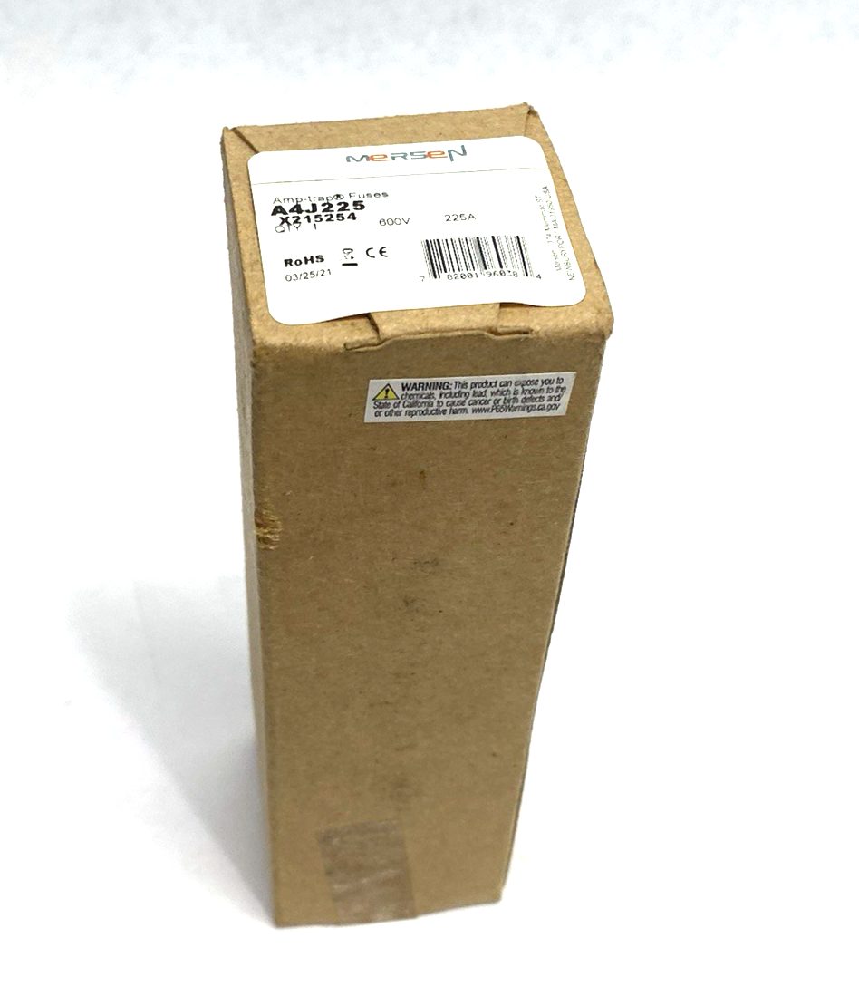 A4J225 | Mersen Amp-Trap Fuse, Fast-Acting, Current Limiting 600V 225A X215254 - New - Maverick Industrial Sales